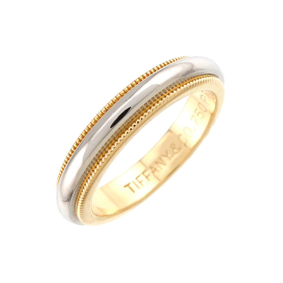 Tiffany Yellow Gold (18K) Platinum 950 Band Ring (Pre-Owned)