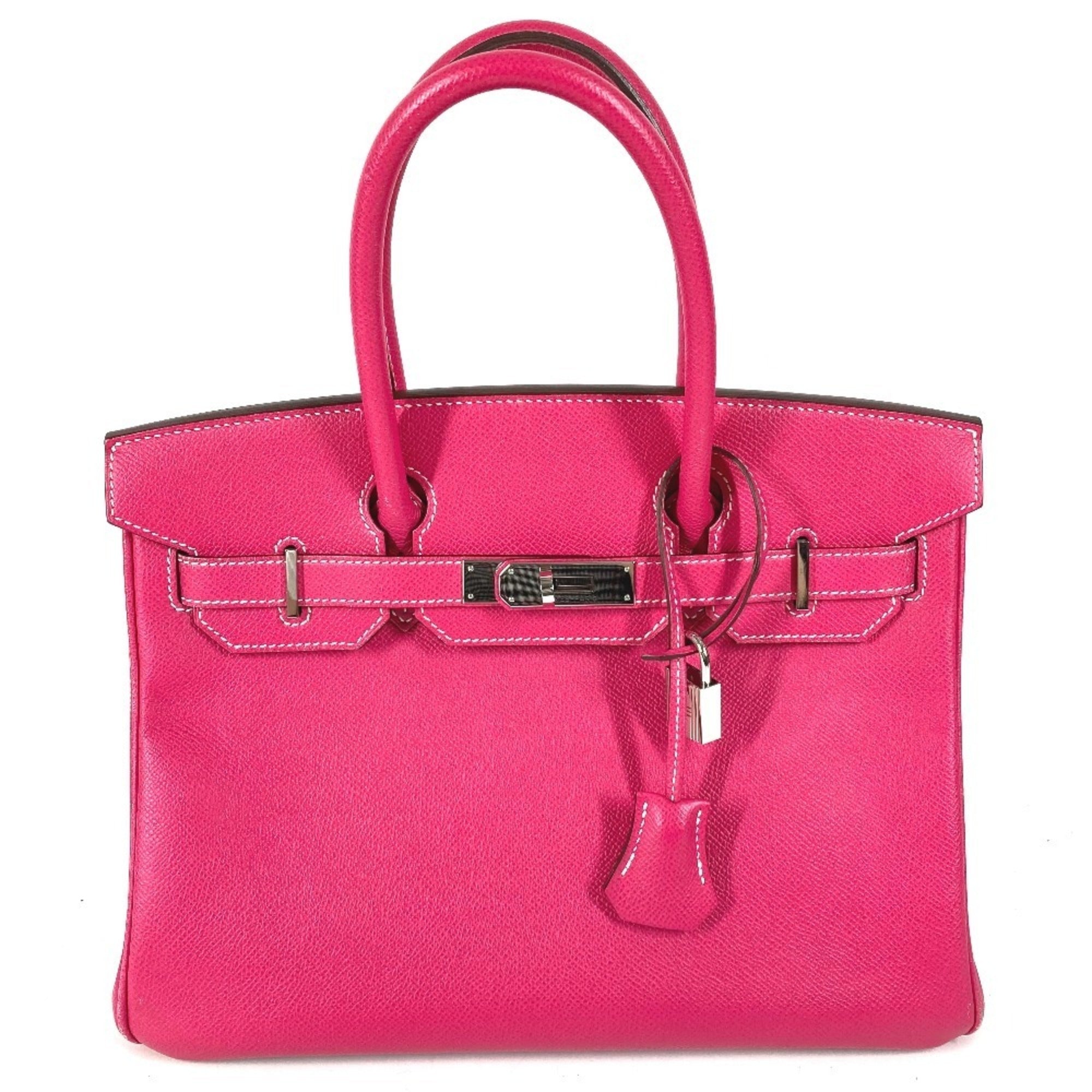 Hermes Pink Rose Tyrien Epsom Leather Handbag Tote Bag (Pre-Owned)