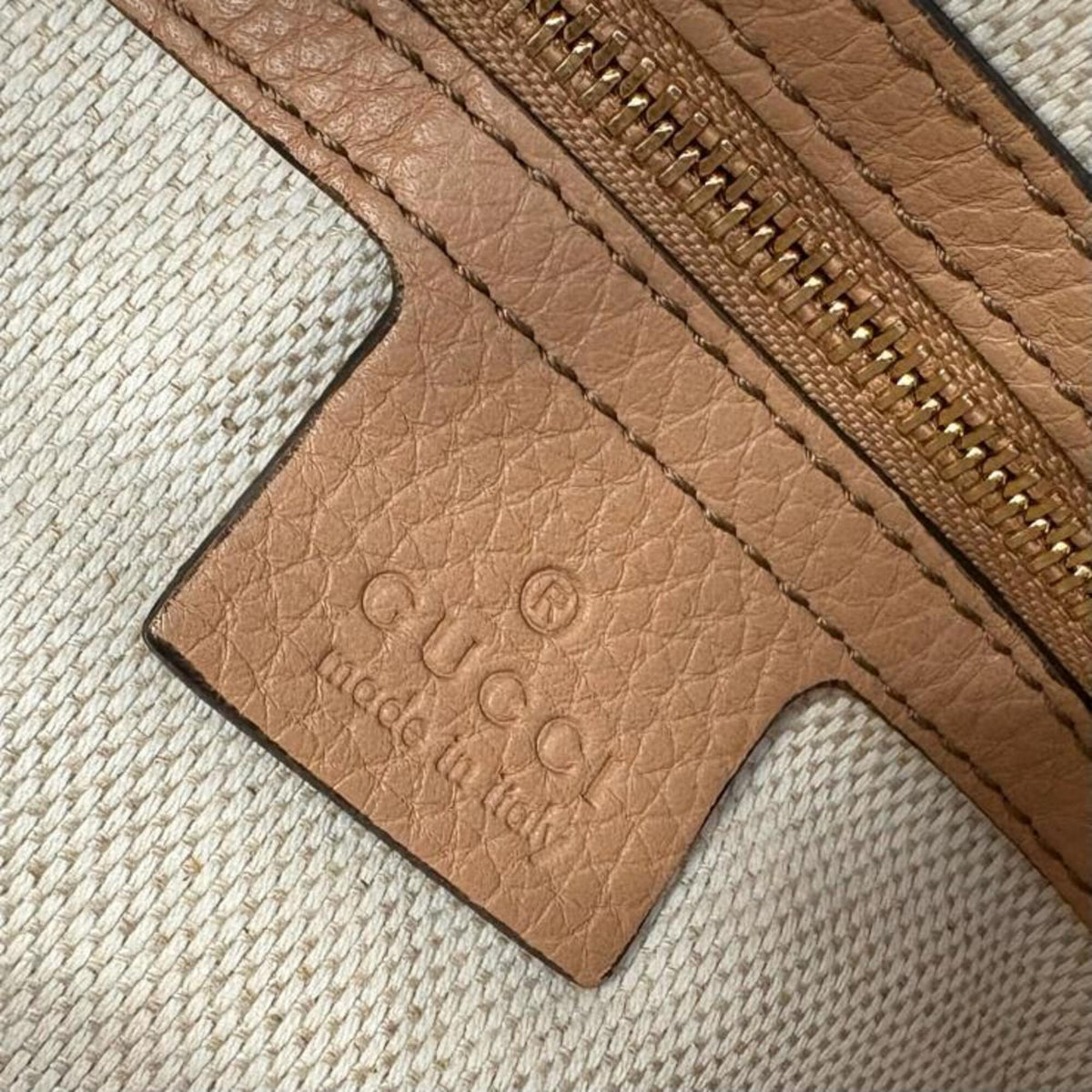 Gucci Beige Handbag Shoulder Bag (Pre-Owned)