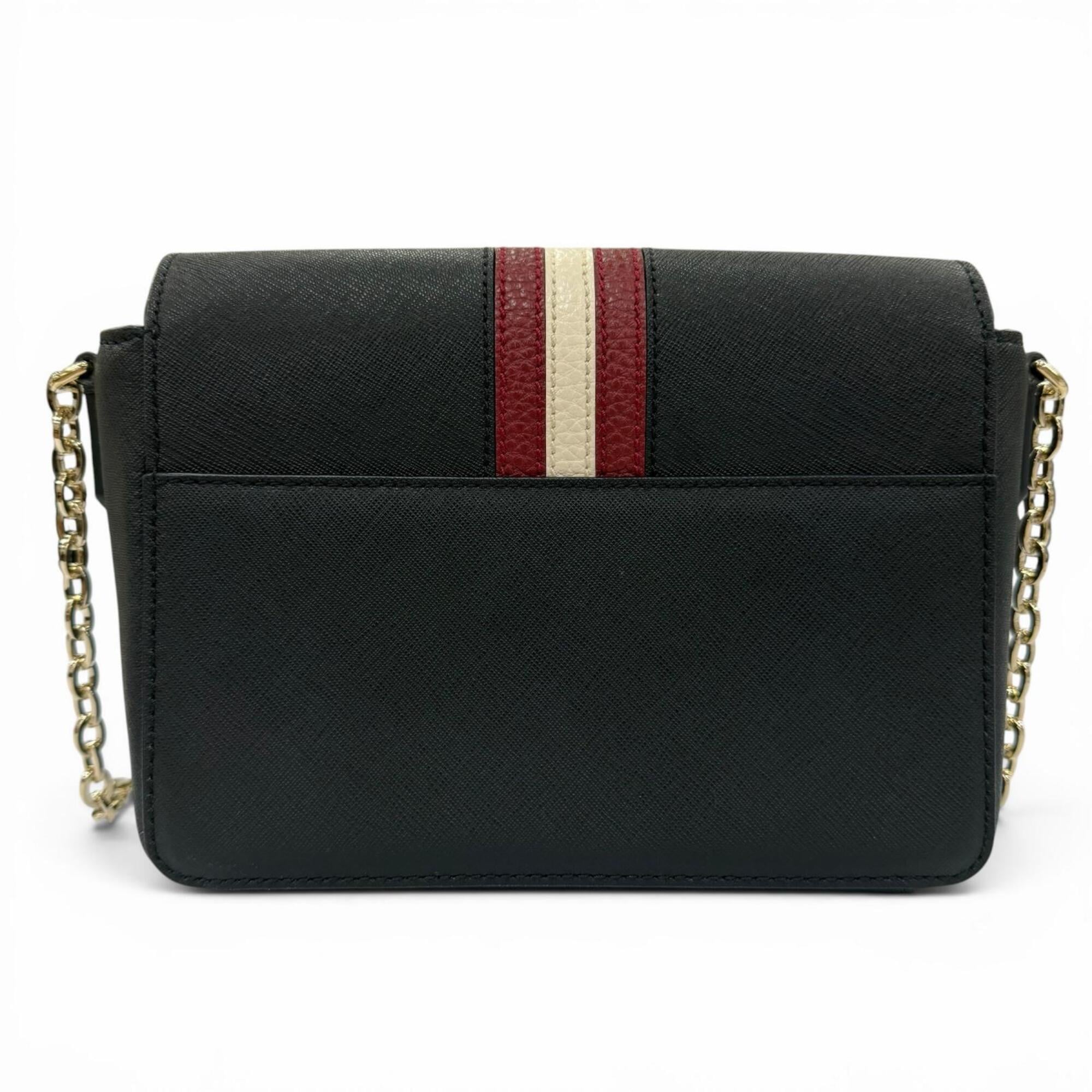 Bally Black Leather Shoulder Bag (Pre-Owned)