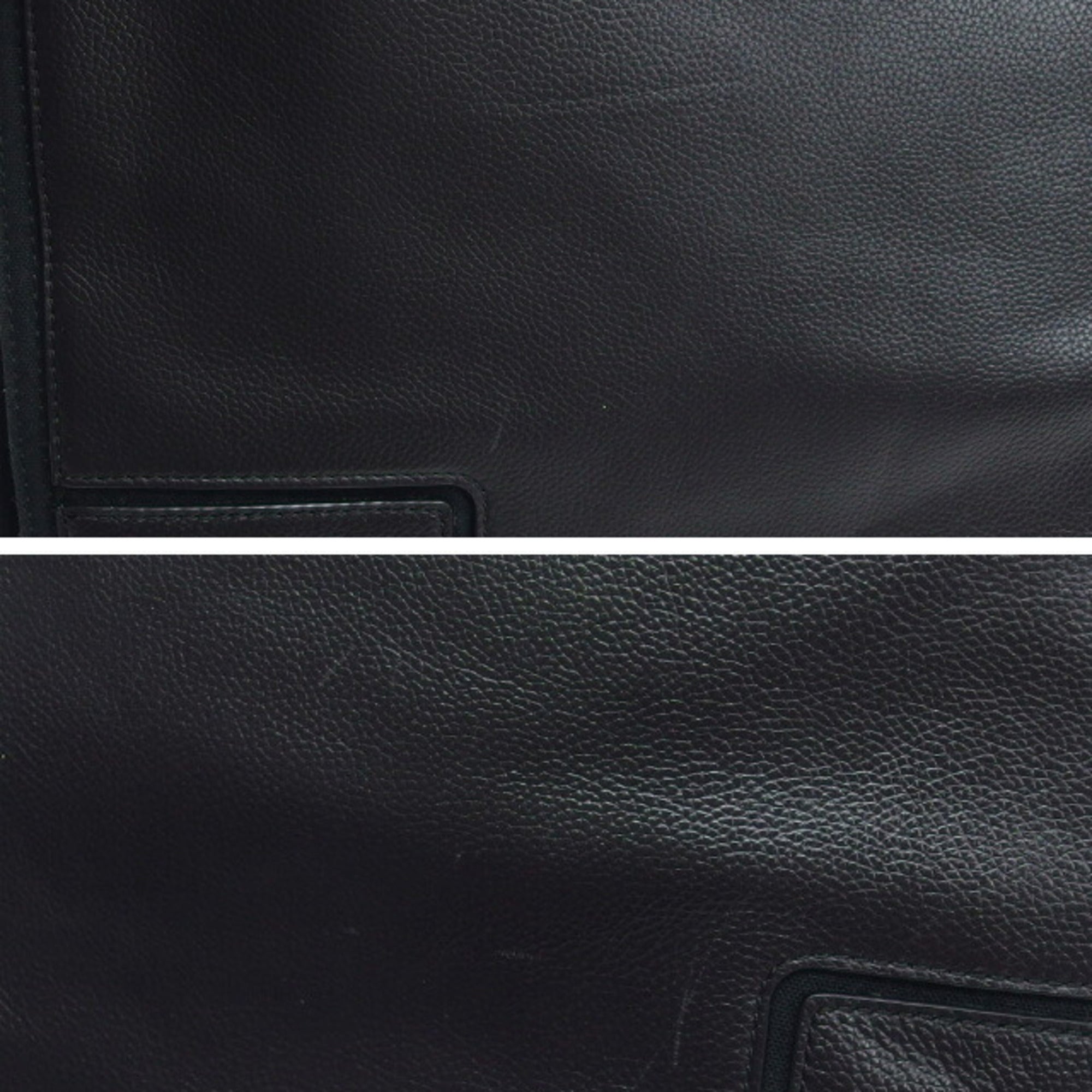 Tory Burch Black Leather Shoulder Bag Tote Bag (Pre-Owned)
