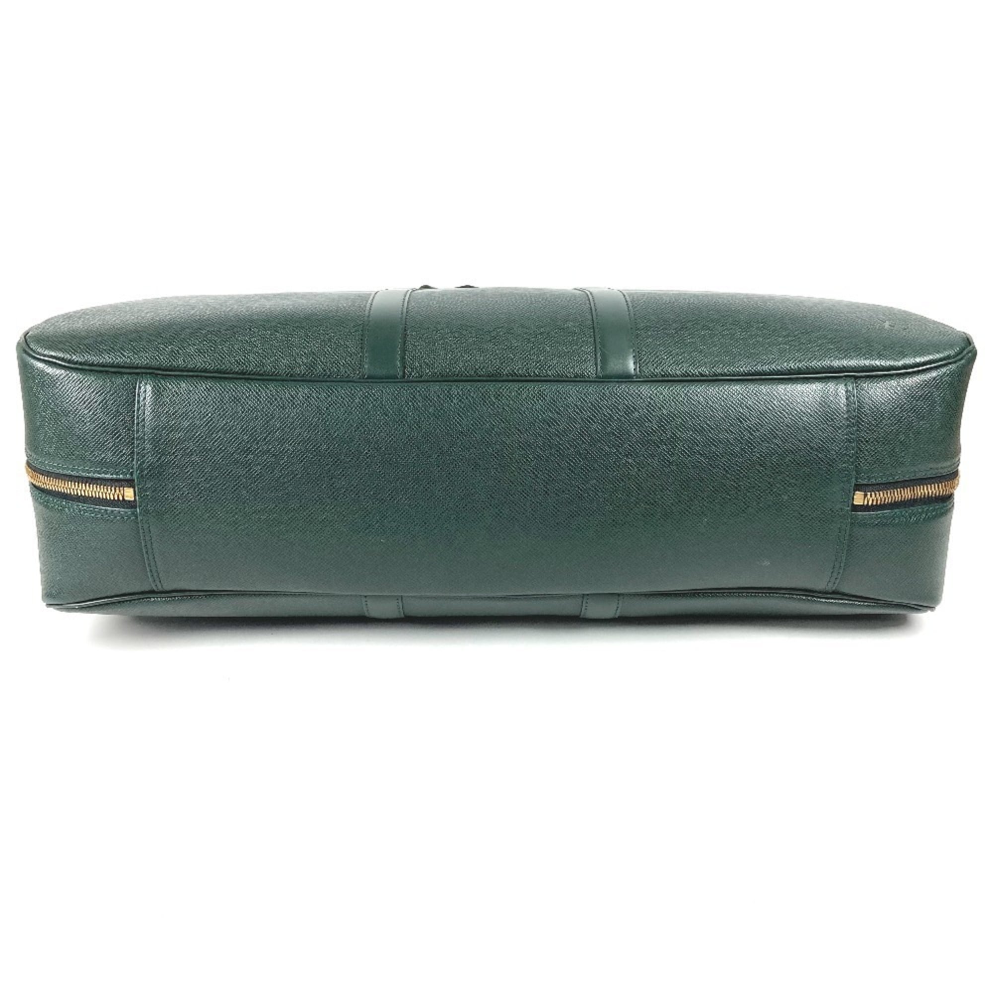 Louis Vuitton Taiga Episea Green Taiga Leather Boston Bag (Pre-Owned)