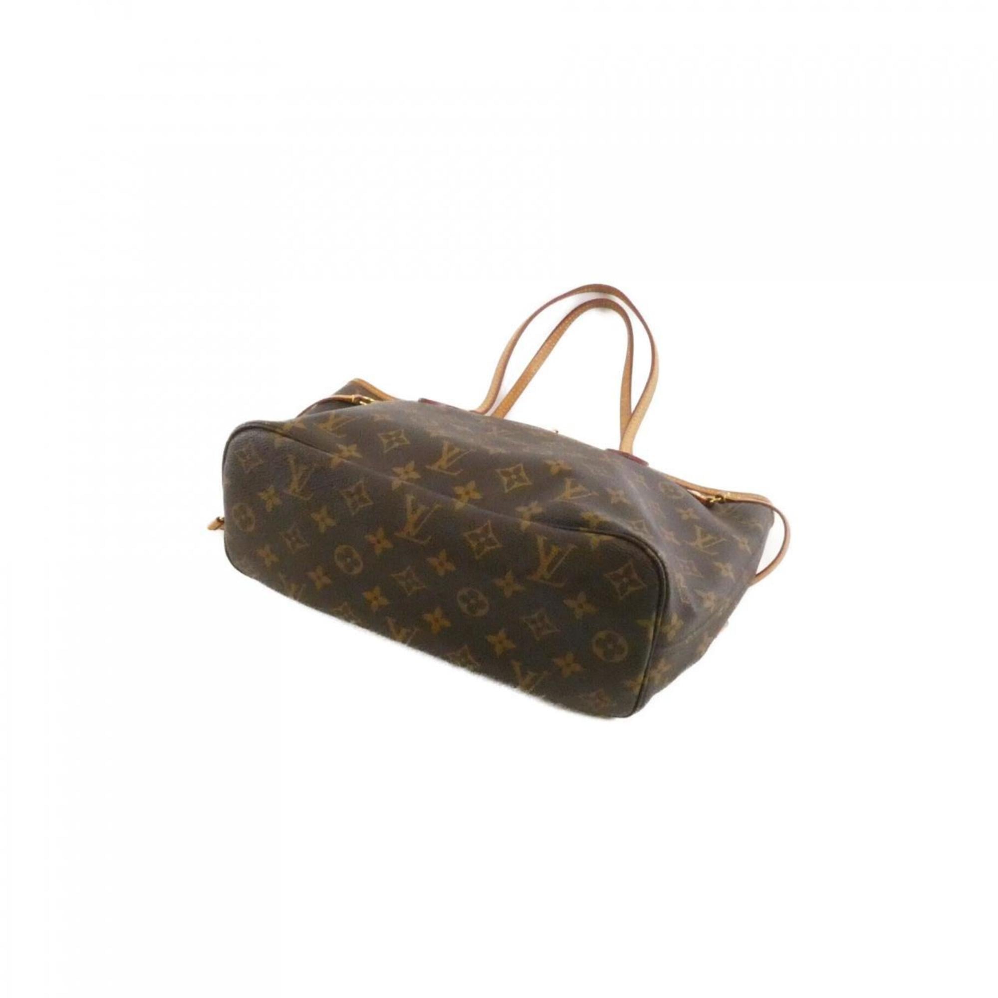 Louis Vuitton Fuchsia Marron Coated Canvas Handbag (Pre-Owned)