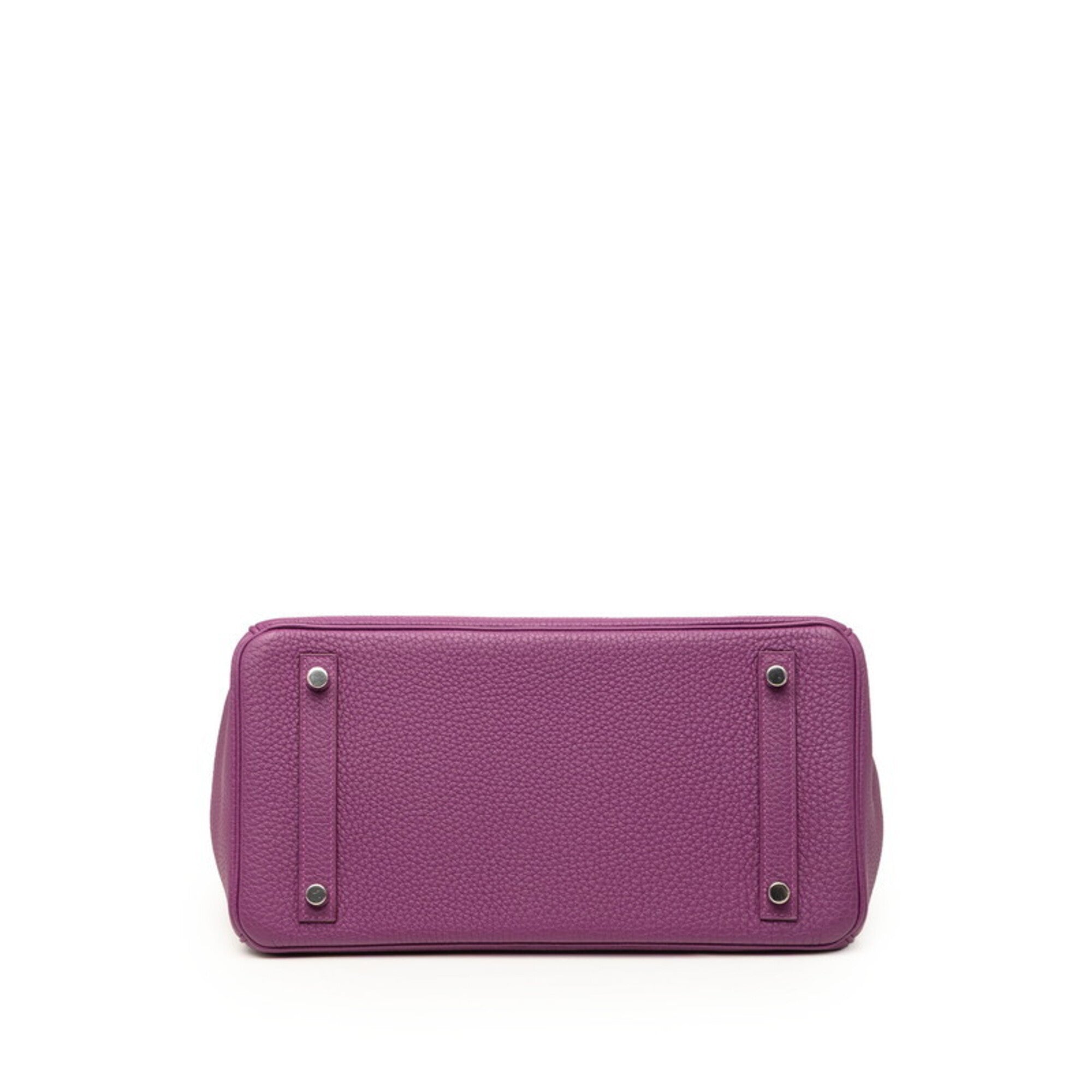Hermes Anemone Purple Togo Leather Handbag (Pre-Owned)