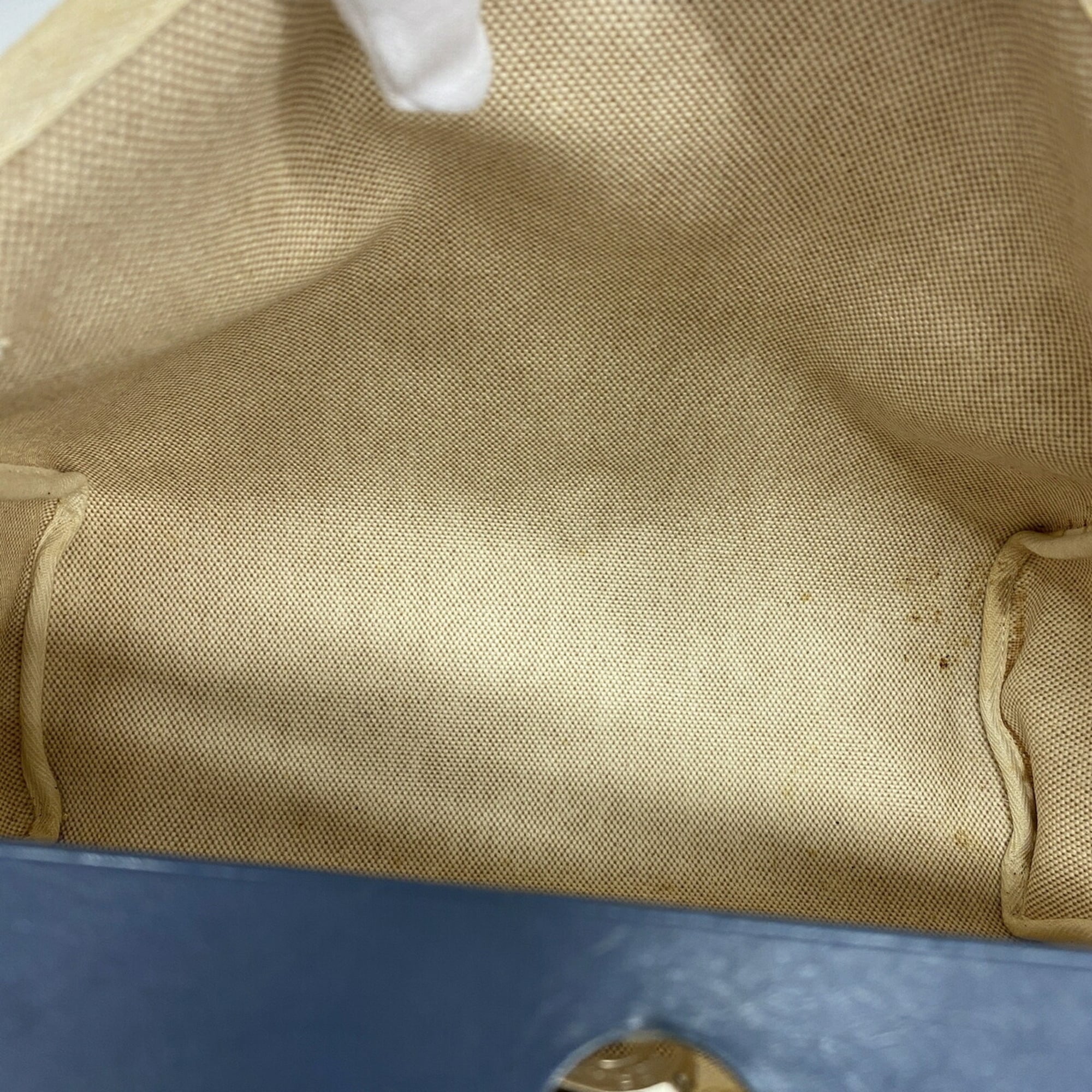 Hermes Blue Toile H Handbag (Pre-Owned)