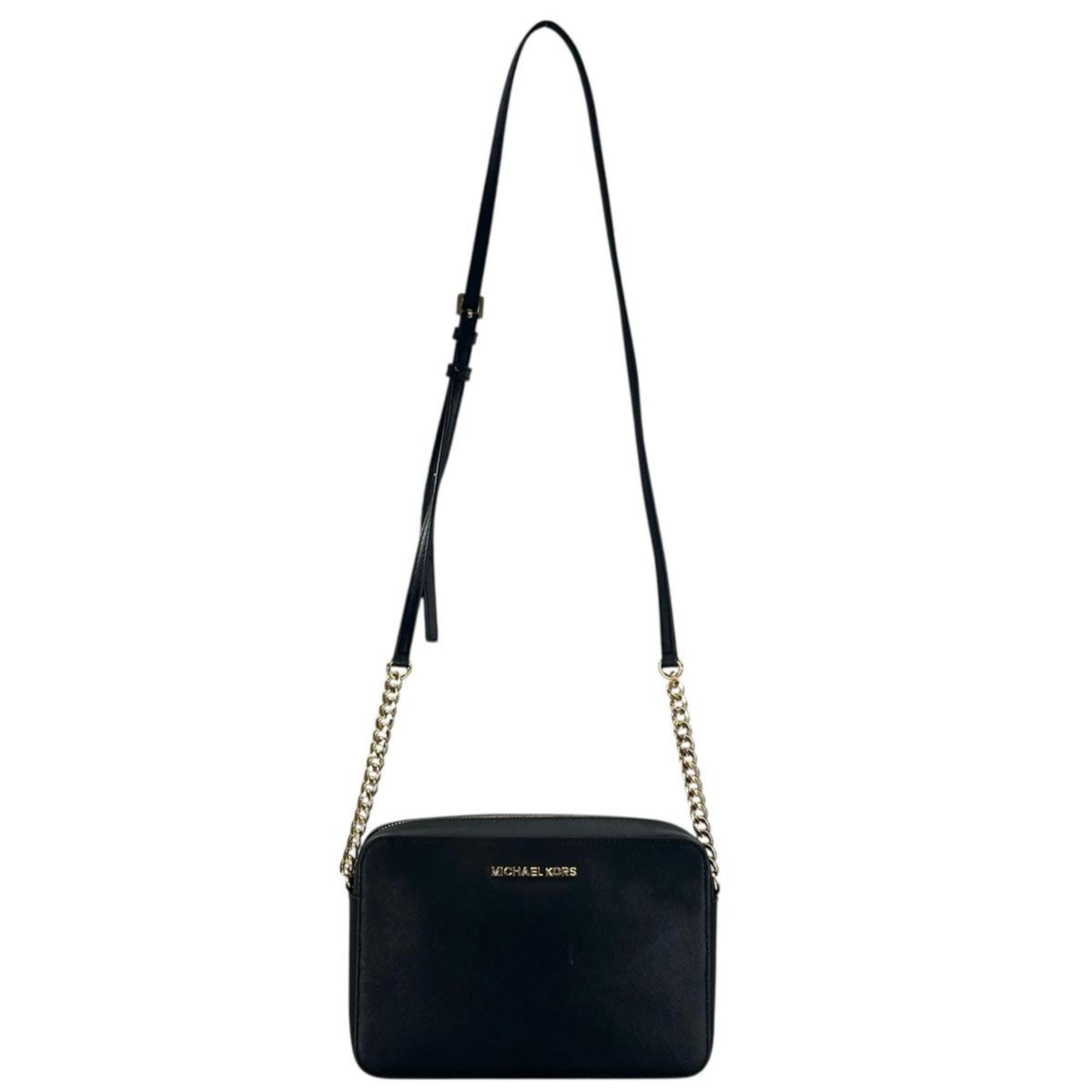 Michael Kors Black Leather Shoulder Bag (Pre-Owned)