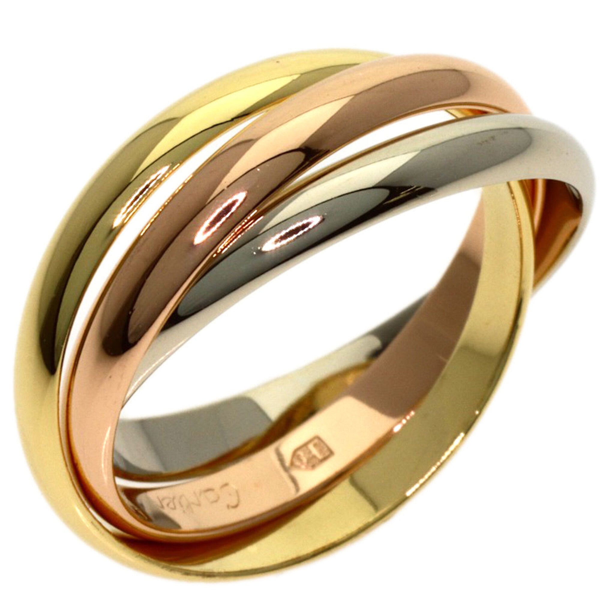 Cartier Trinity Yellow Gold (18K) Pink Gold (18K) White Gold (18K) Band Ring (Pre-Owned)