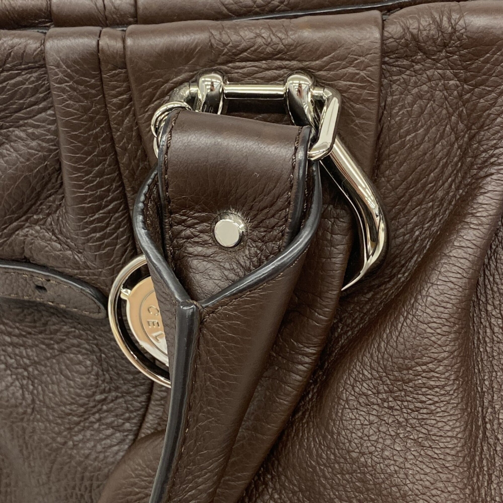 Celine Brown Leather Tote Bag (Pre-Owned)
