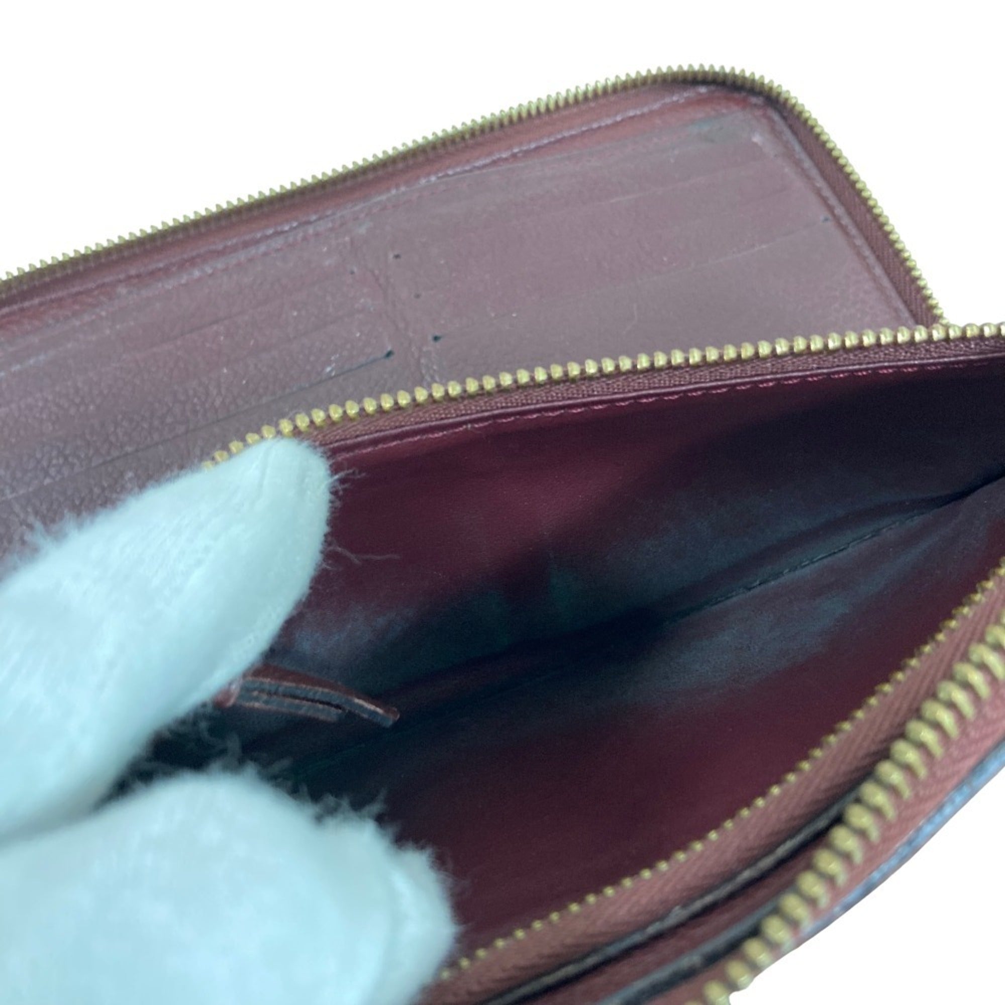 Louis Vuitton Monogram Empreinte Bordeaux Monogram Empreinte Long Wallet (Bi-Fold) (Pre-Owned)