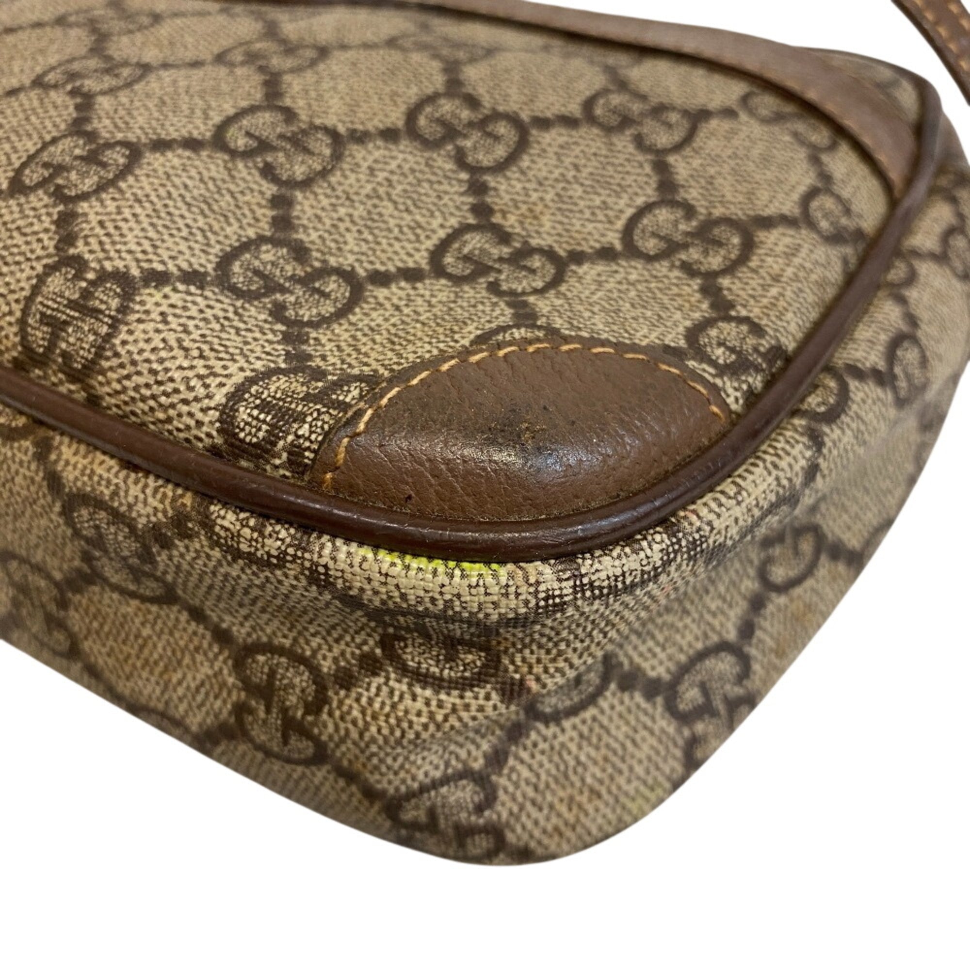 Gucci Brown Pvc Pochette Shoulder Bag (Pre-Owned)