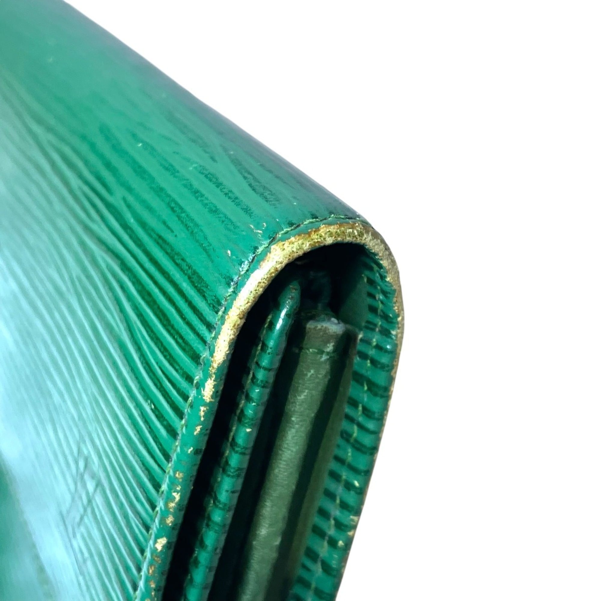 Louis Vuitton Epi Green Epi Leather Long Wallet (Bi-Fold) (Pre-Owned)
