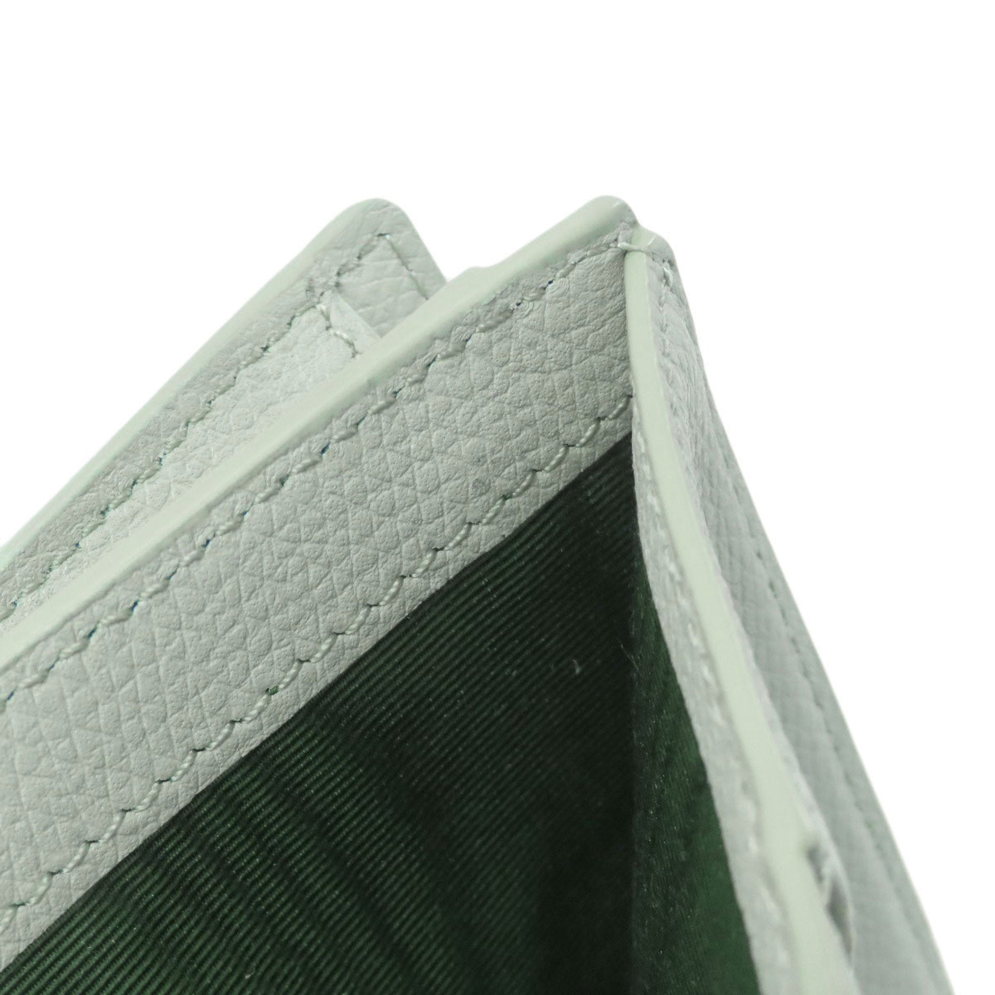 Valentino Light Green Leather Wallet (Bi-Fold) (Pre-Owned)