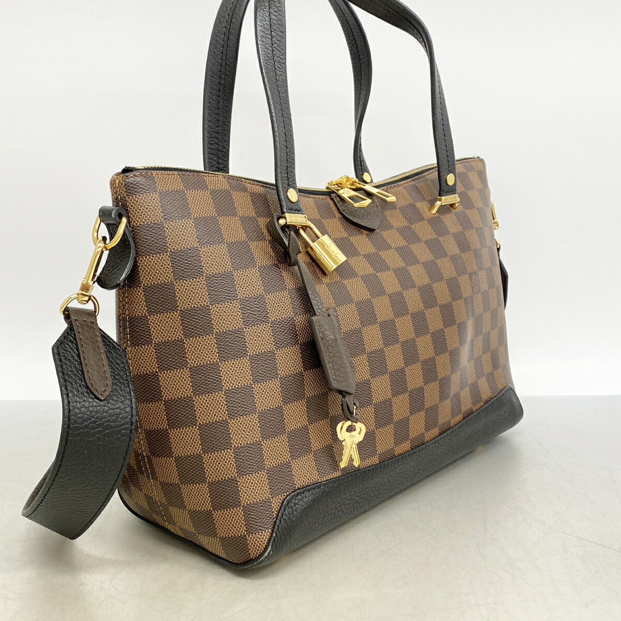 Louis Vuitton Ebene Noir Handbag (Pre-Owned)