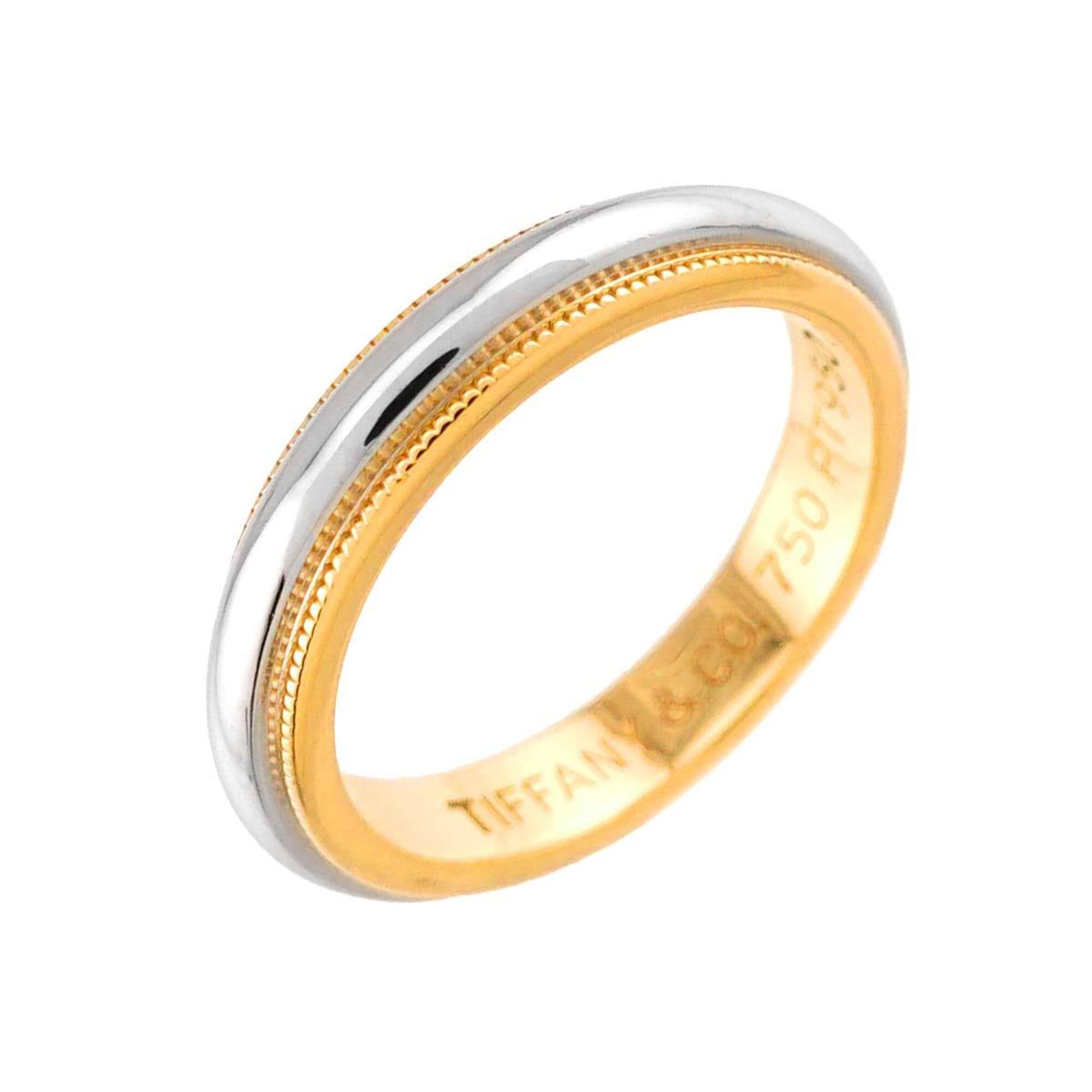 Tiffany Yellow Gold (18K) Platinum 950 Band Ring (Pre-Owned)