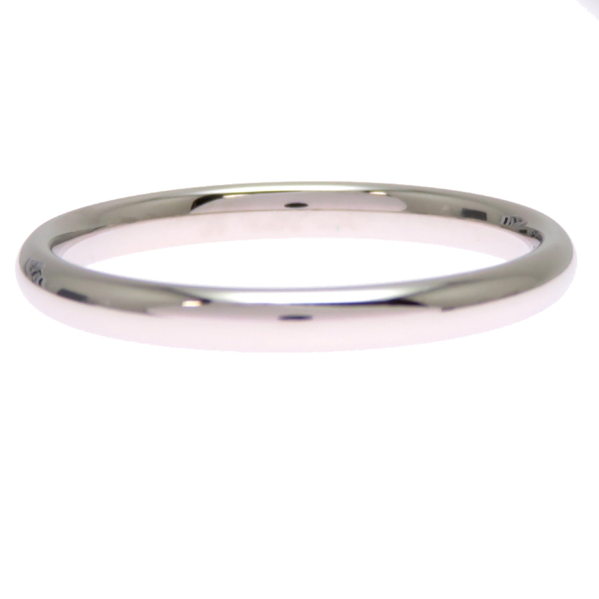 Chanel Platinum 950 Band Ring (Pre-Owned)