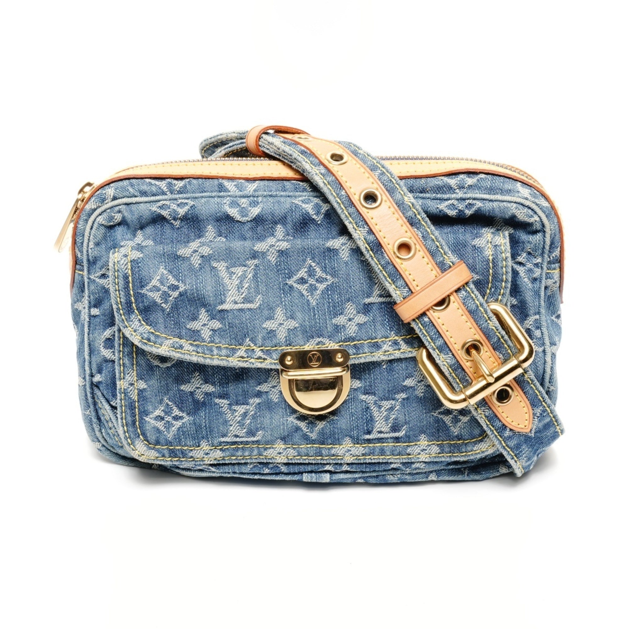 Louis Vuitton Monogram Denim Blue Denim Fanny Pack (Pre-Owned)