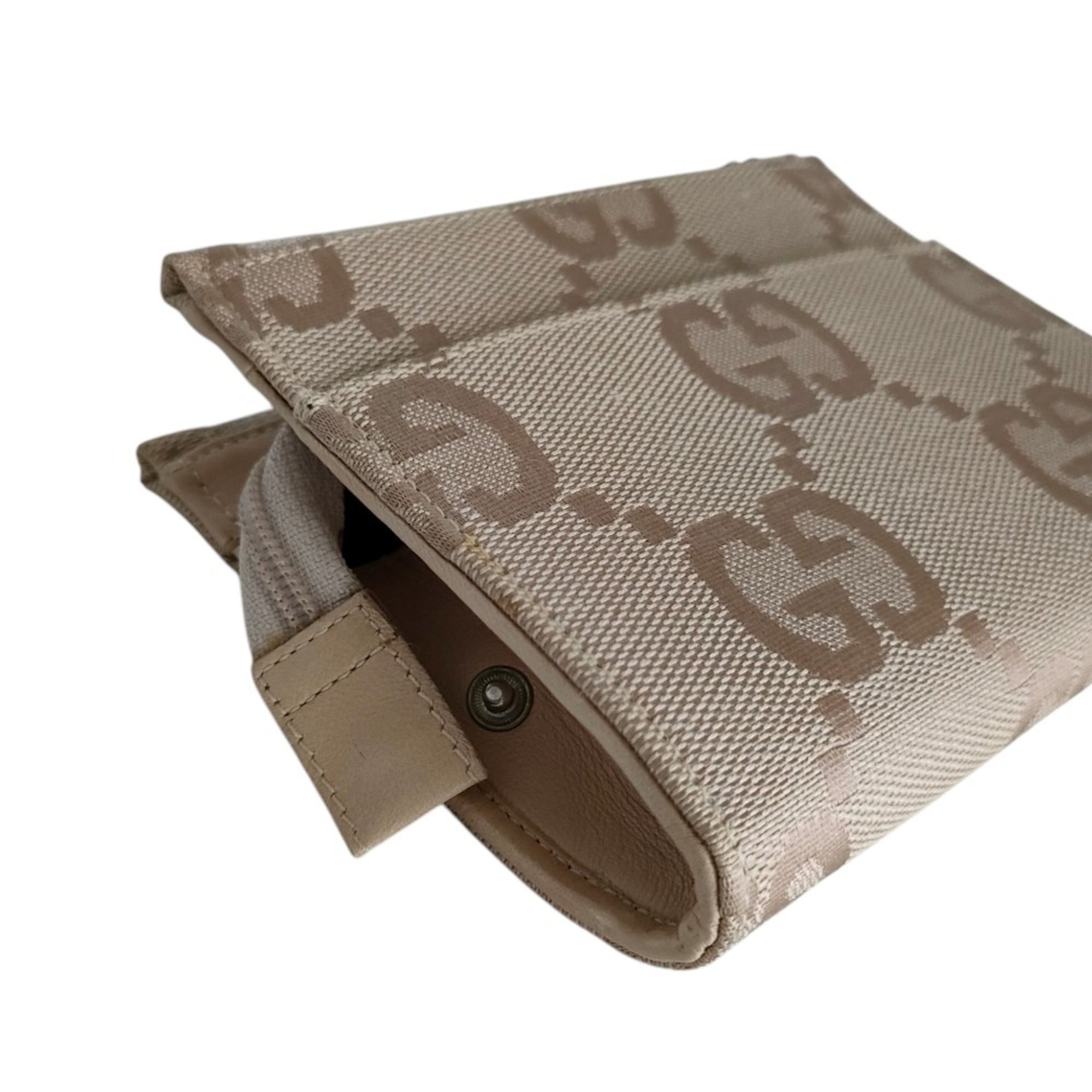 Gucci Beige Gg Canvas Coin Purse/Coin Case (Pre-Owned)