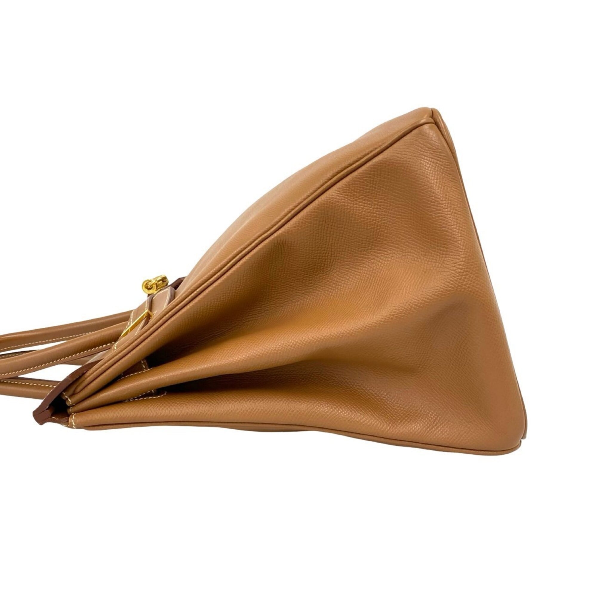 Hermes Brown Courchevel Leather Handbag Tote Bag (Pre-Owned)