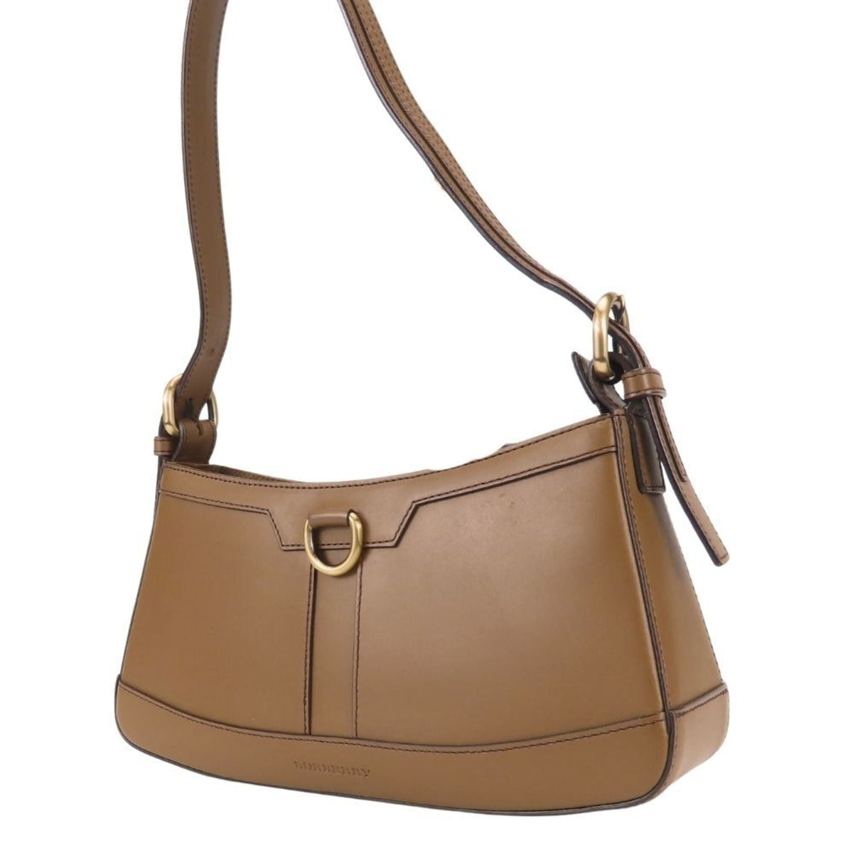 Burberry Brown Leather Shoulder Bag (Pre-Owned)