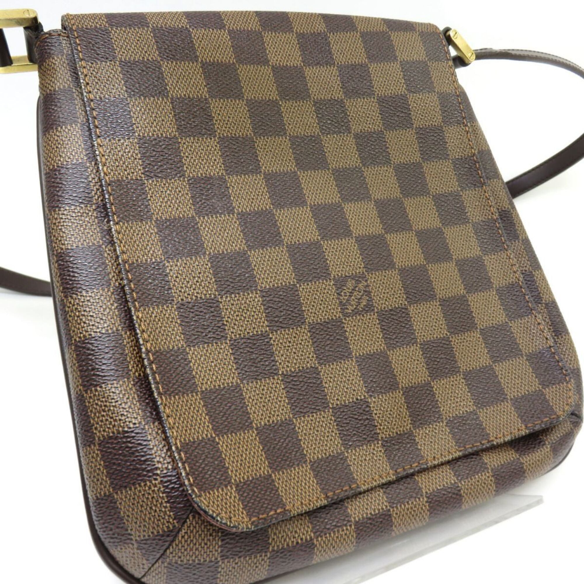 Louis Vuitton Brown Ebene Damier Canvas Shoulder Bag (Pre-Owned)