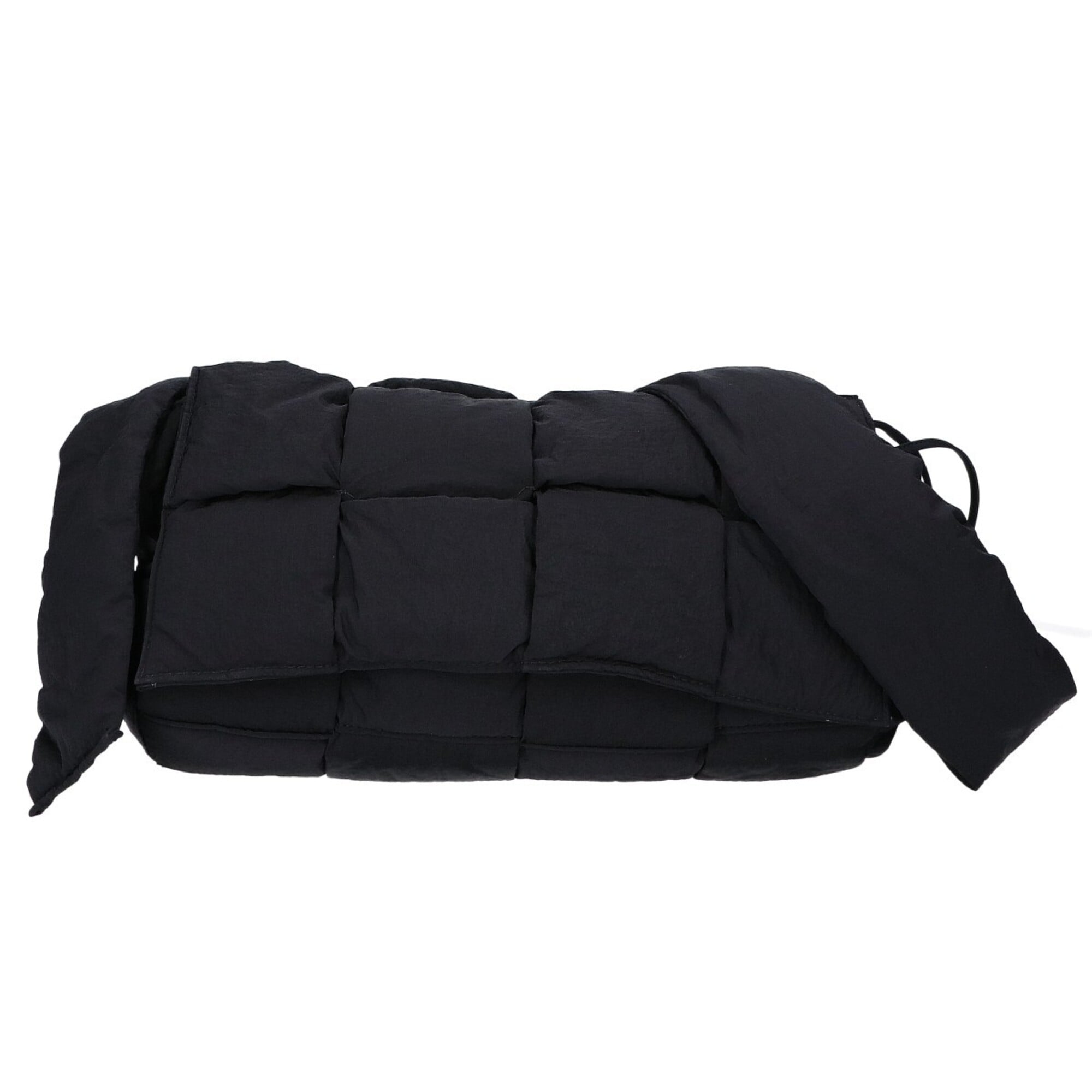 Bottega Veneta Black Nylon Shoulder Bag (Pre-Owned)