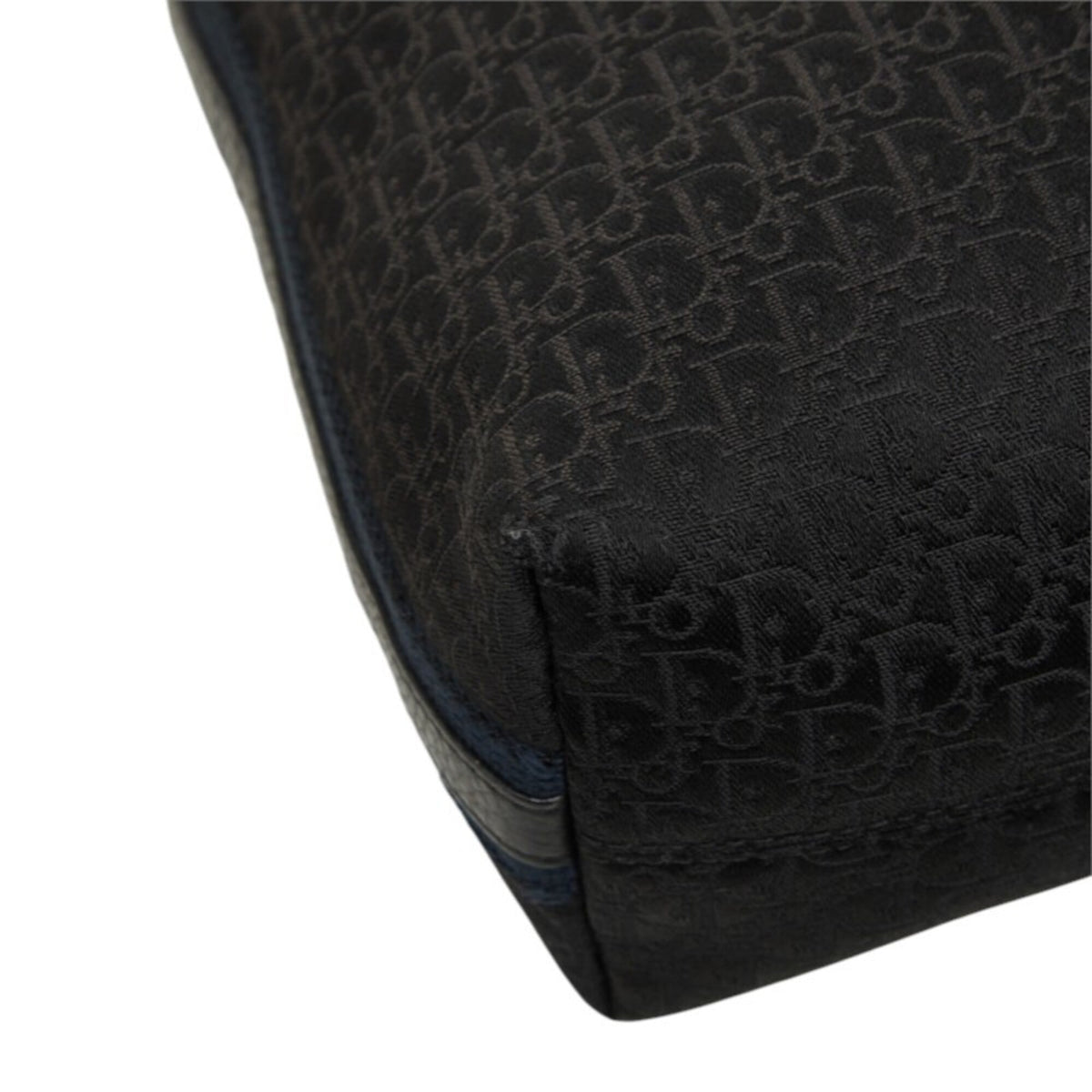 Christian Dior Black Canvas Leather Shoulder Bag (Pre-Owned)