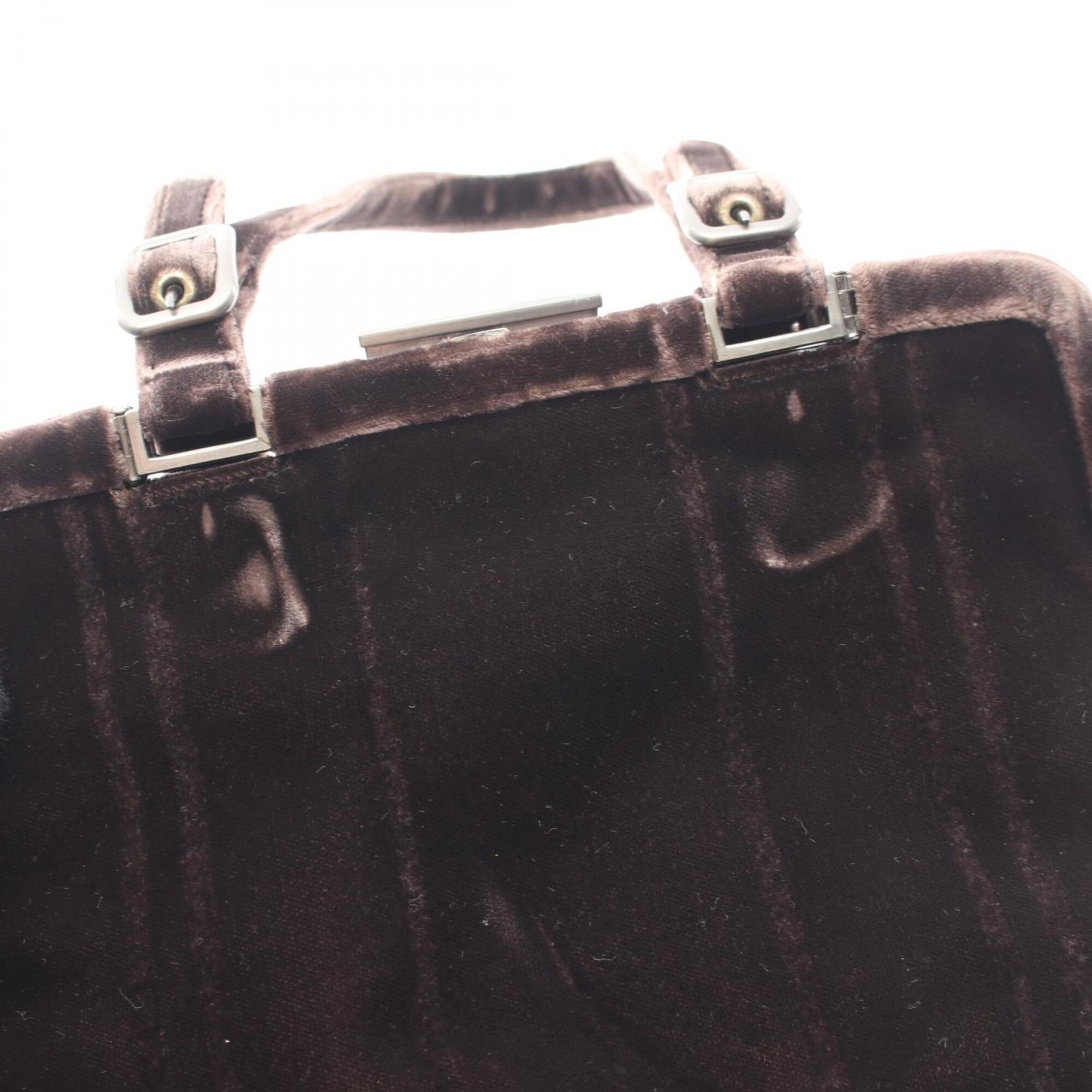 Prada Brown Fabric Handbag (Pre-Owned)