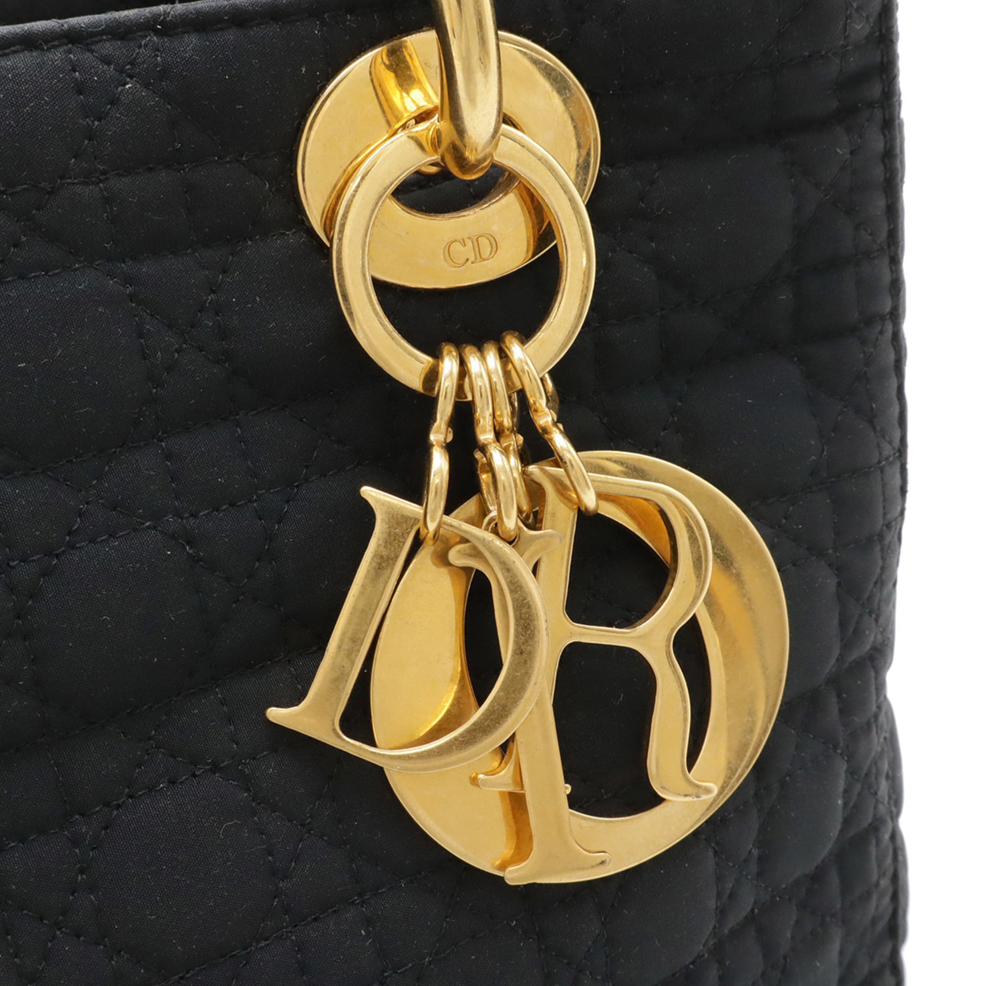 Christian Dior Black Nylon Handbag Tote Bag (Pre-Owned)