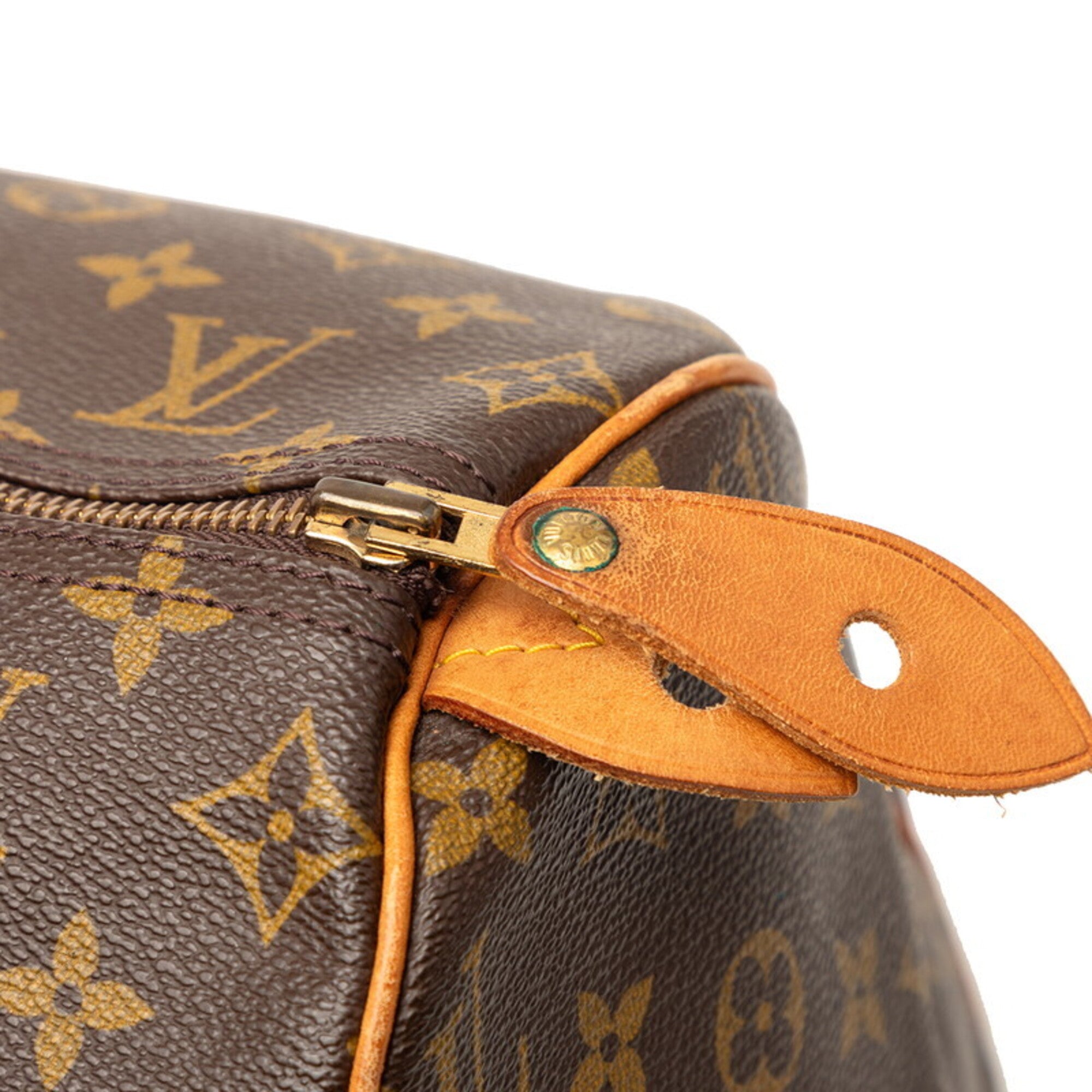 Louis Vuitton Brown Pvc Leather Boston Bag Handbag (Pre-Owned)
