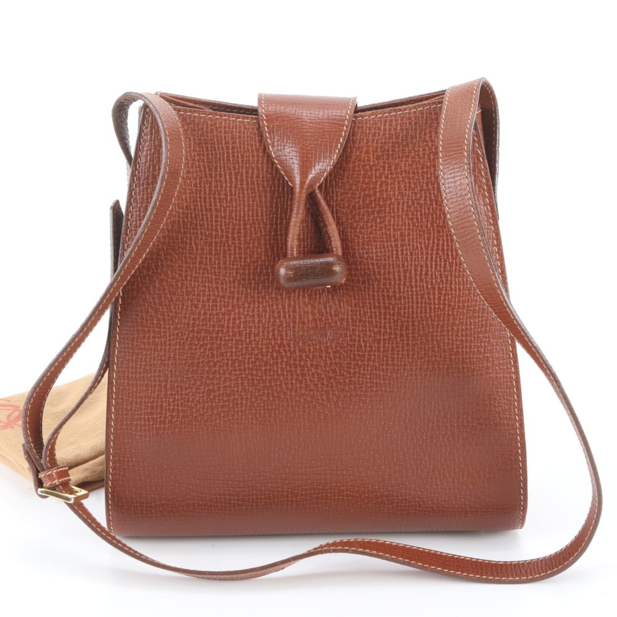 Loewe Brown Leather Shoulder Bag (Pre-Owned)