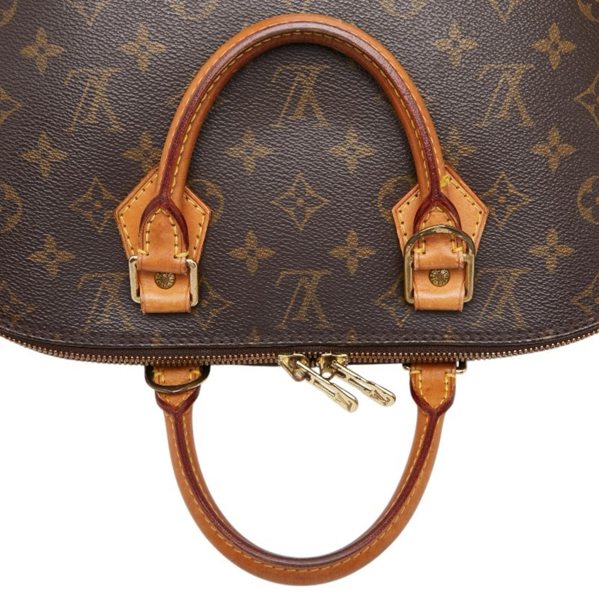 Louis Vuitton Brown Pvc Leather Handbag (Pre-Owned)