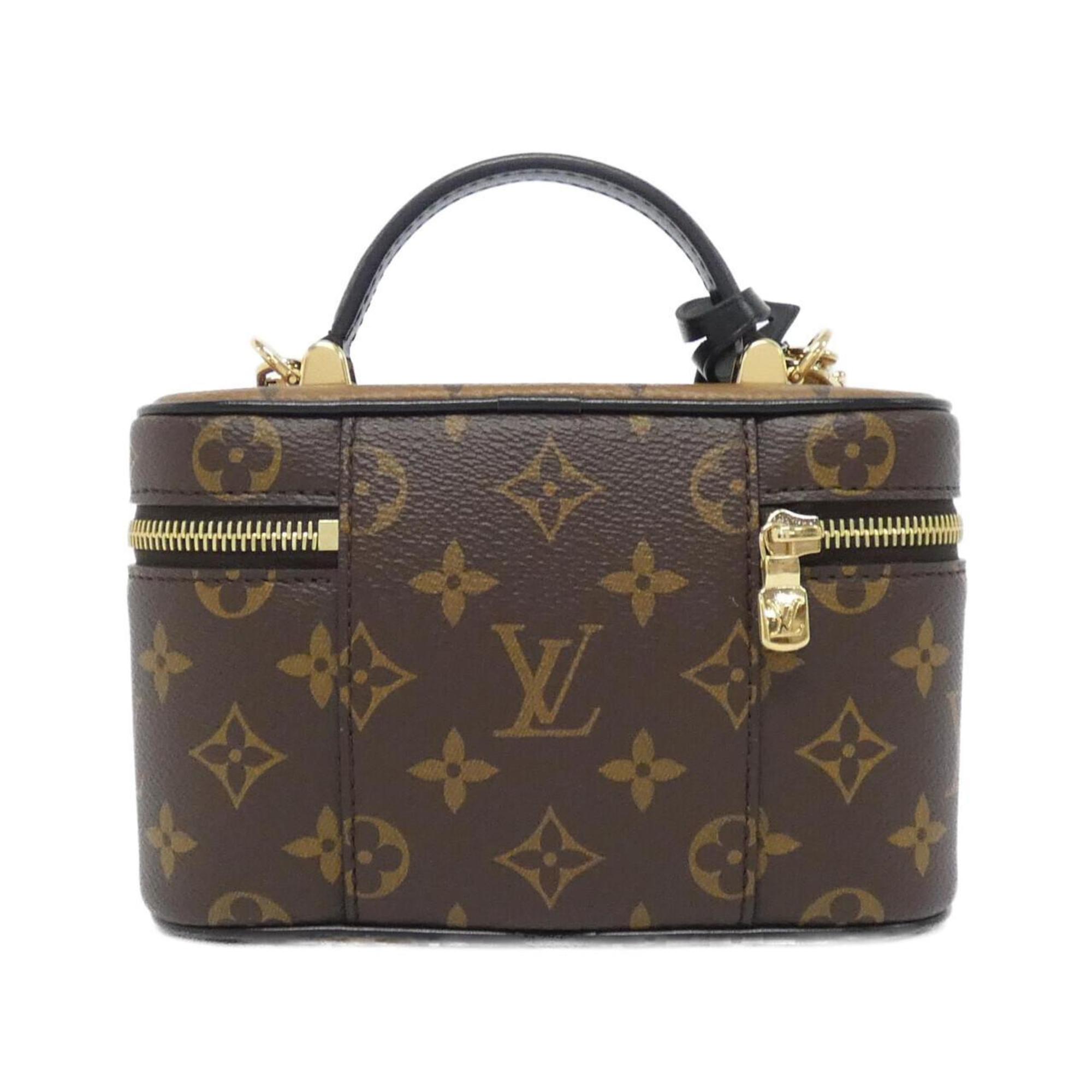 Louis Vuitton Monogram Reverse Marron Coated Canvas Pouch (Pre-Owned)