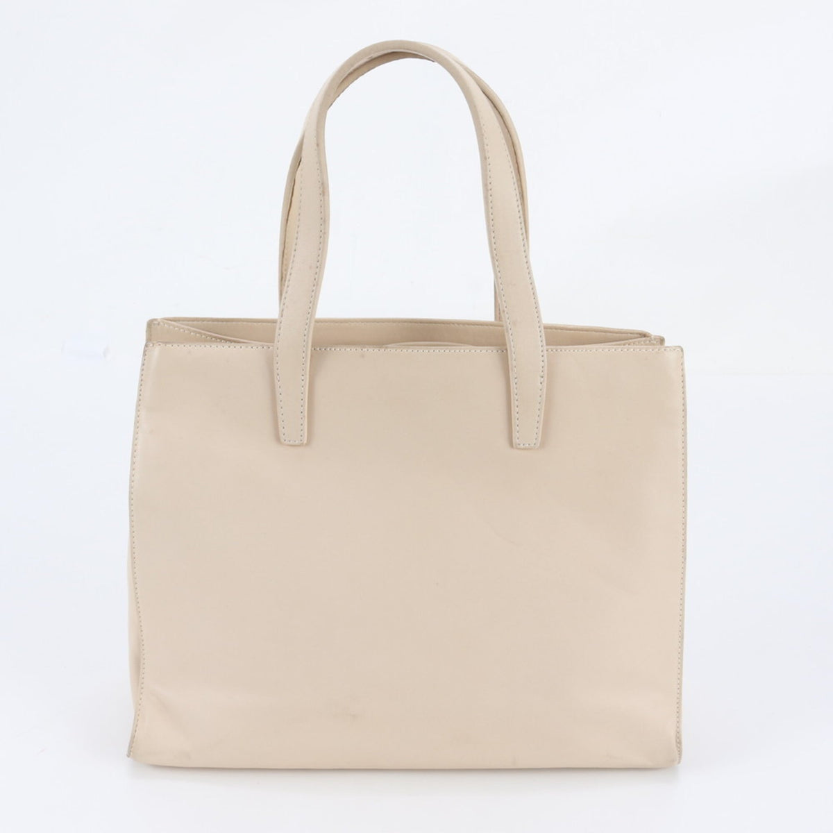 Loewe Beige Leather Handbag Tote Bag (Pre-Owned)