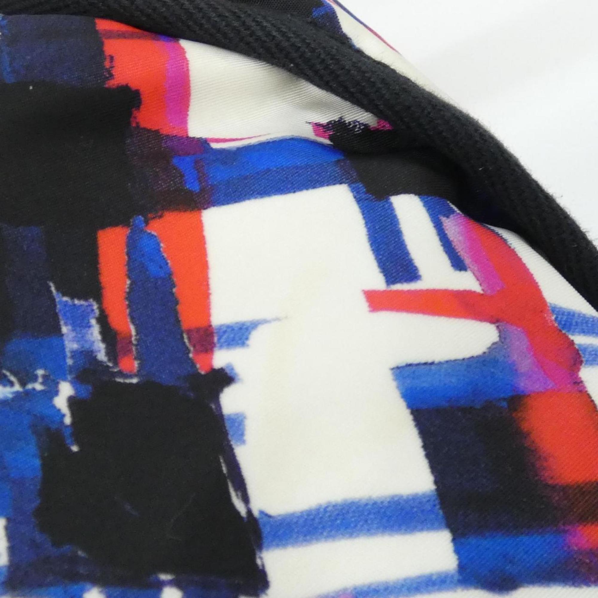 Chanel Blue Red Color White Nylon Backpack (Pre-Owned)