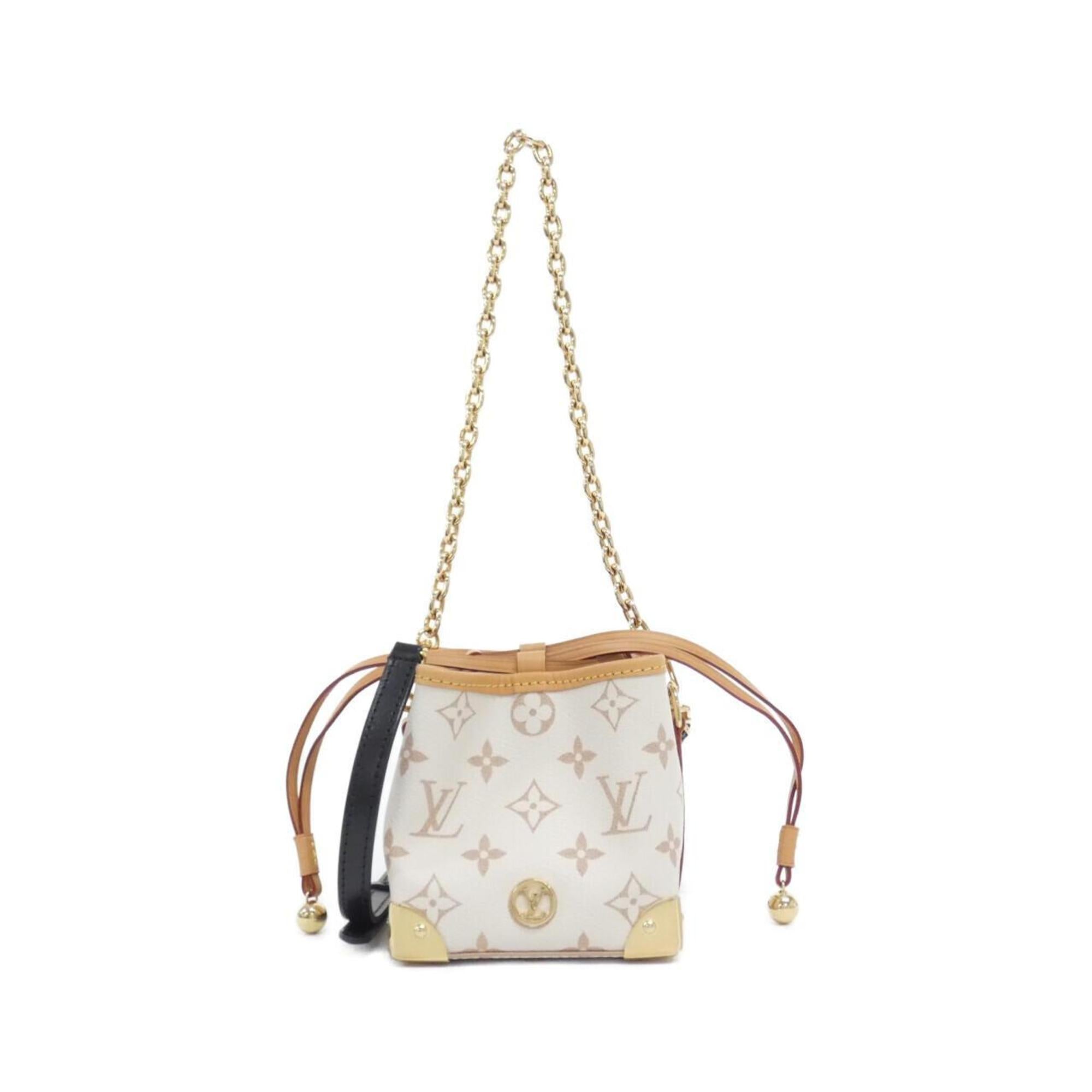 Louis Vuitton Beige Dune Coated Canvas Shoulder Bag (Pre-Owned)