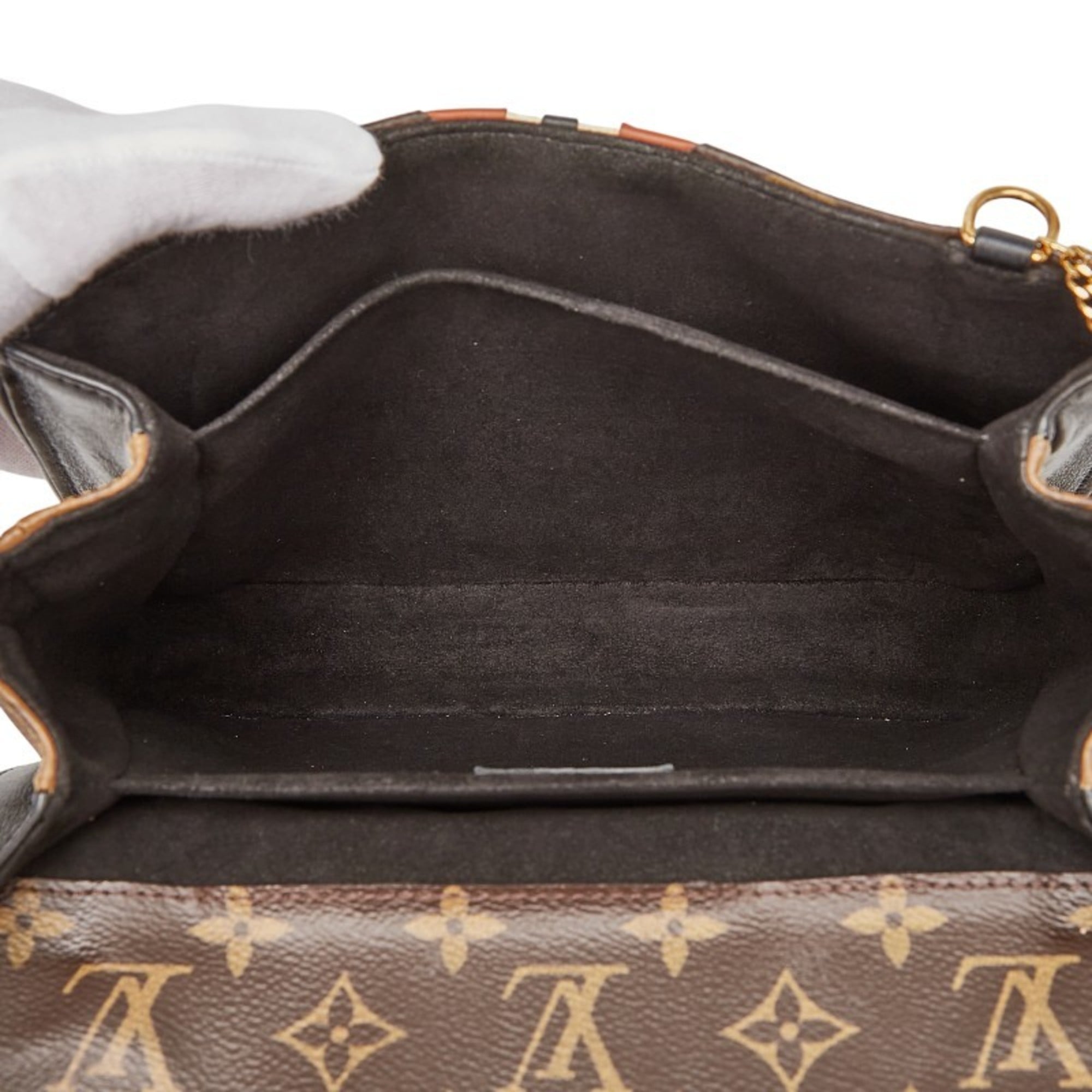 Louis Vuitton Monogram Reverse Black Brown Pvc Leather Handbag Shoulder Bag (Pre-Owned)