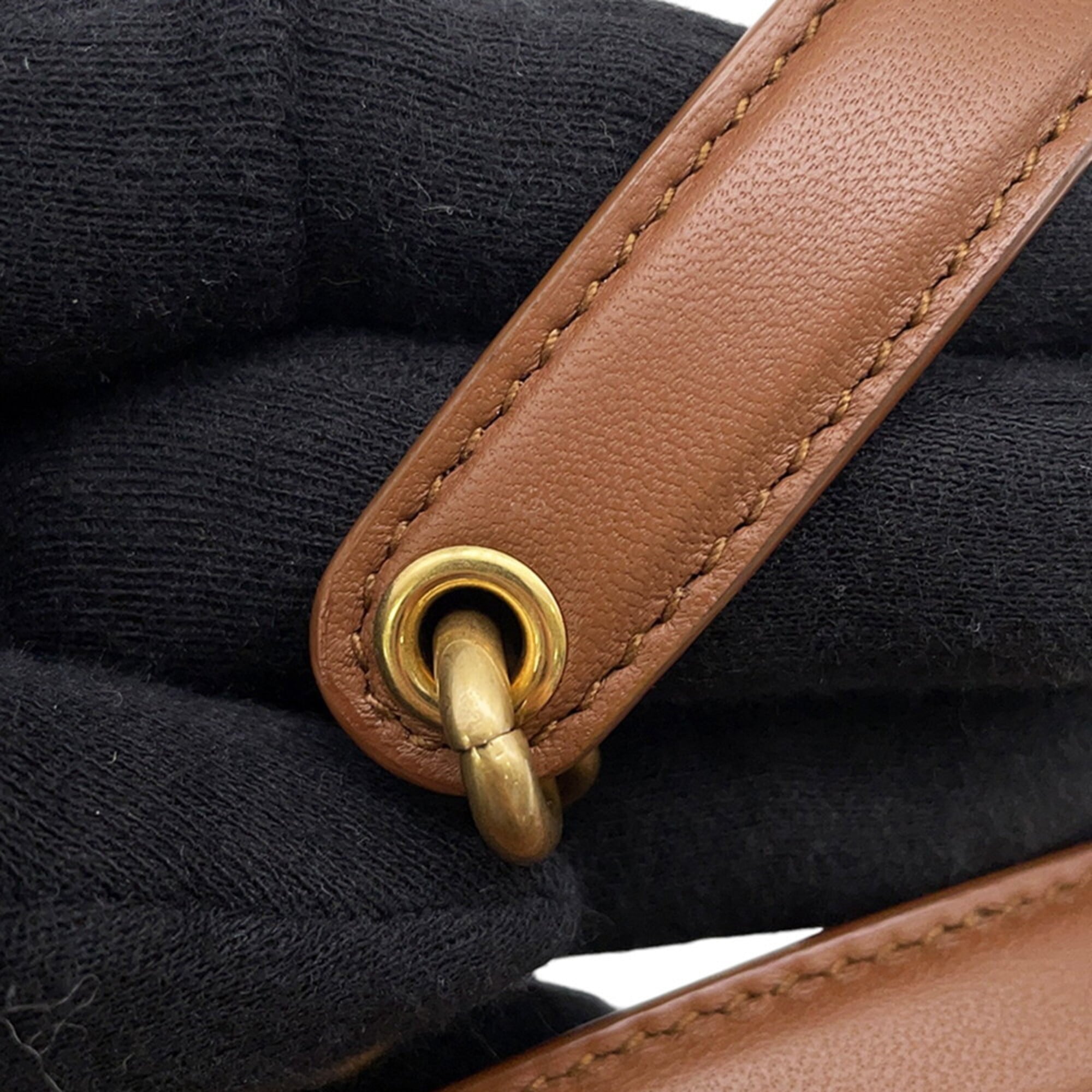 Yves Saint Laurent Brown Leather Shoulder Bag (Pre-Owned)