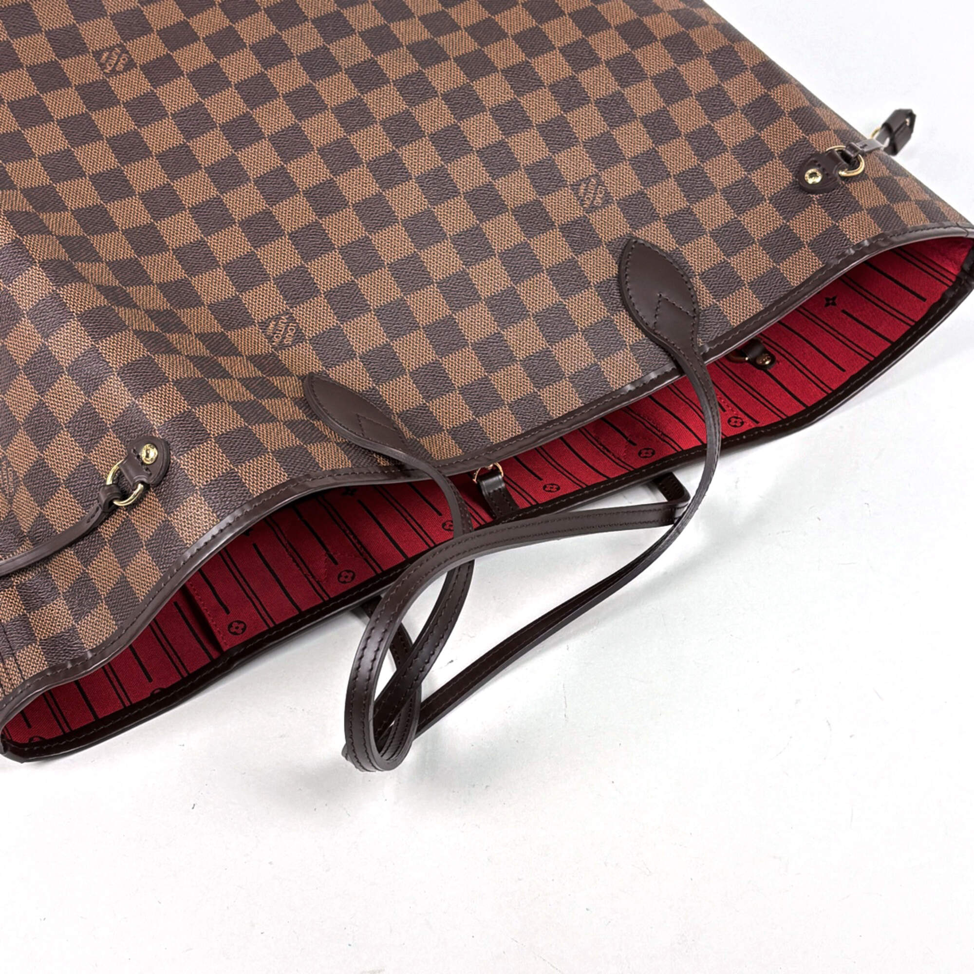 Louis Vuitton Brown Damier Canvas Damier Canvas Shoulder Bag Tote Bag (Pre-Owned)