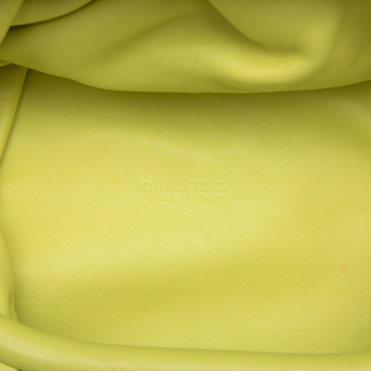 Bottega Veneta Yellow Leather Pouch Shoulder Bag (Pre-Owned)