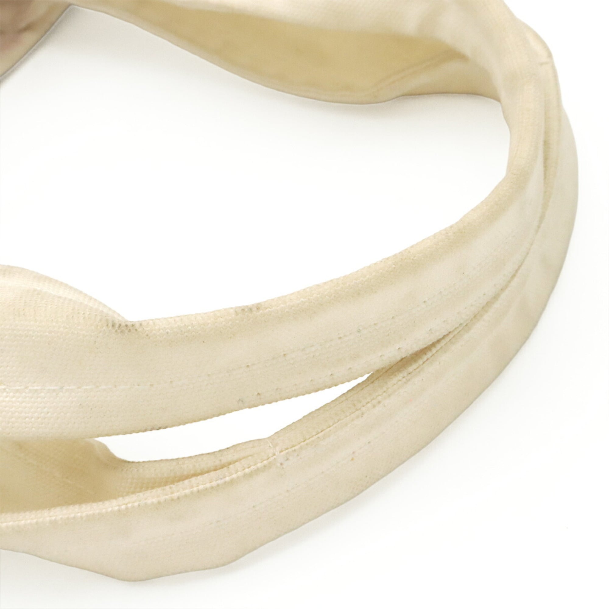 Chanel Ivory Canvas Shoulder Bag Tote Bag (Pre-Owned)