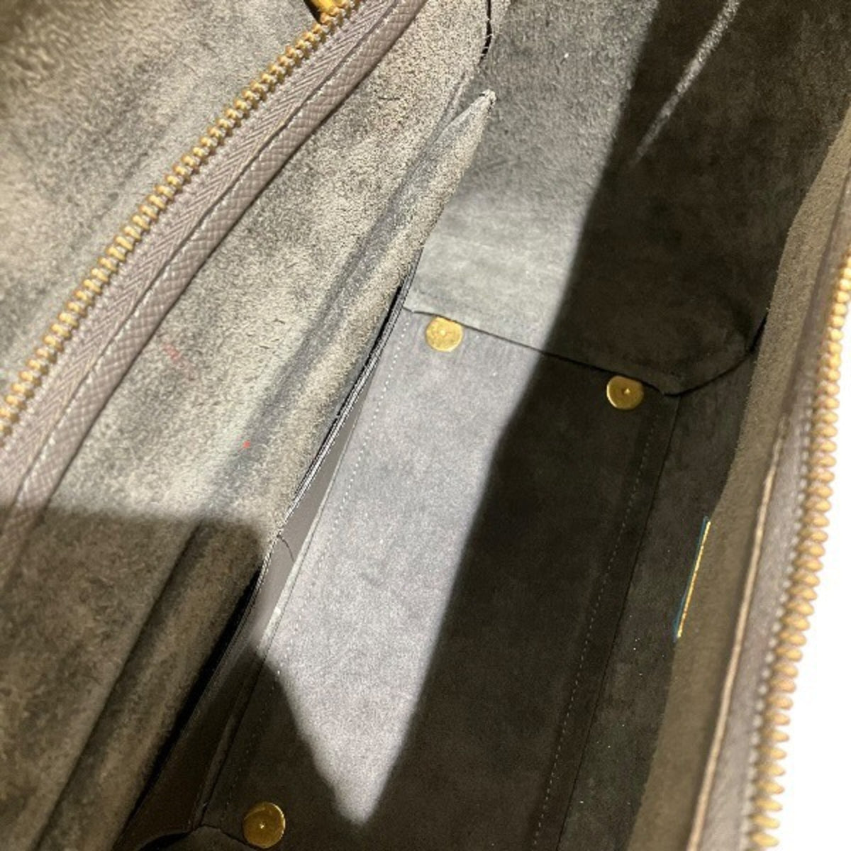 Celine Gray Leather Handbag Shoulder Bag (Pre-Owned)