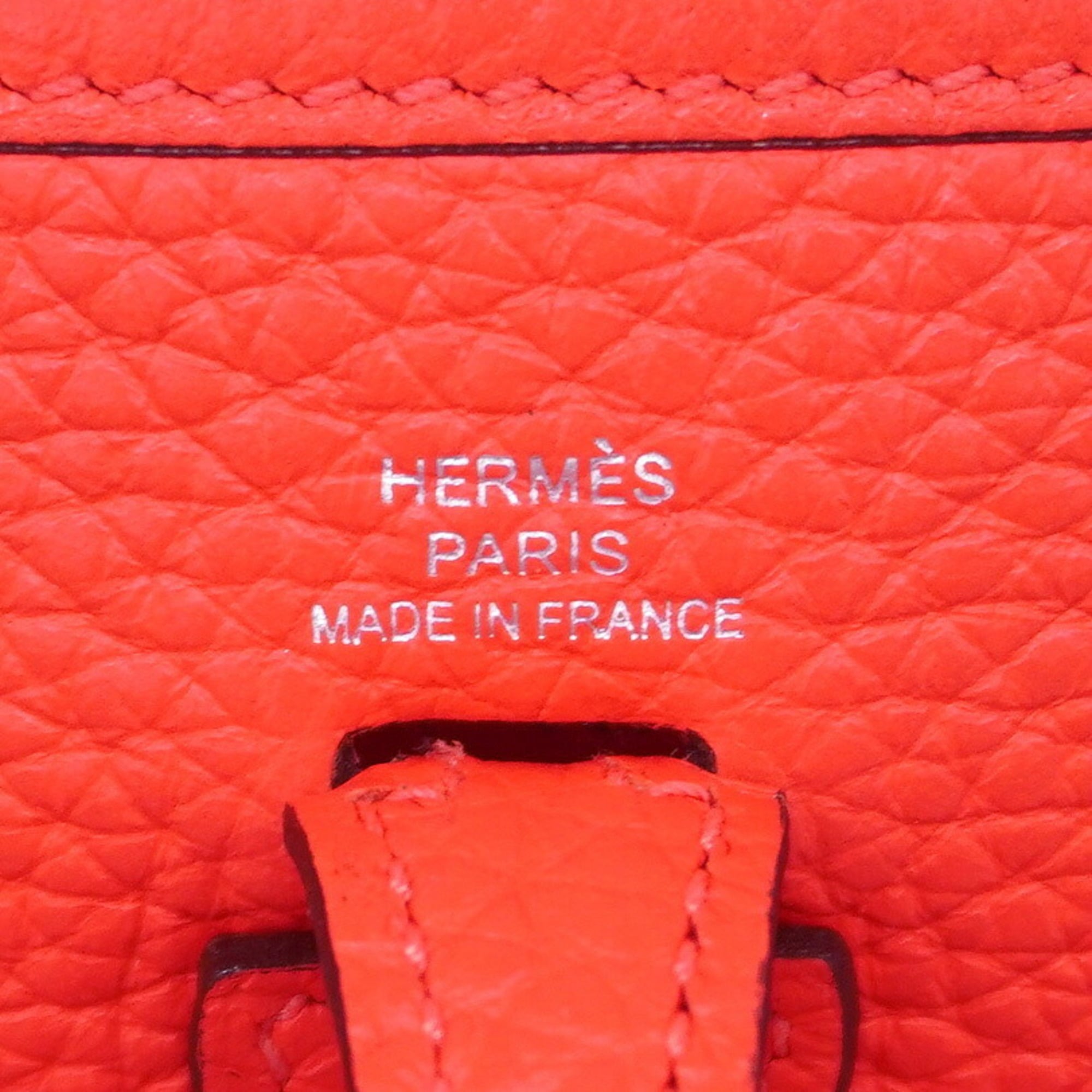 Hermes Pink Taurillon Clemence Leather Shoulder Bag (Pre-Owned)