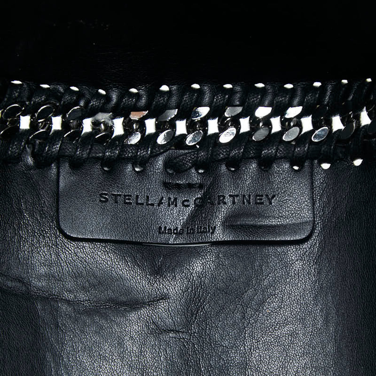 Stella Mccartney Black White Shoulder Bag Tote Bag (Pre-Owned)