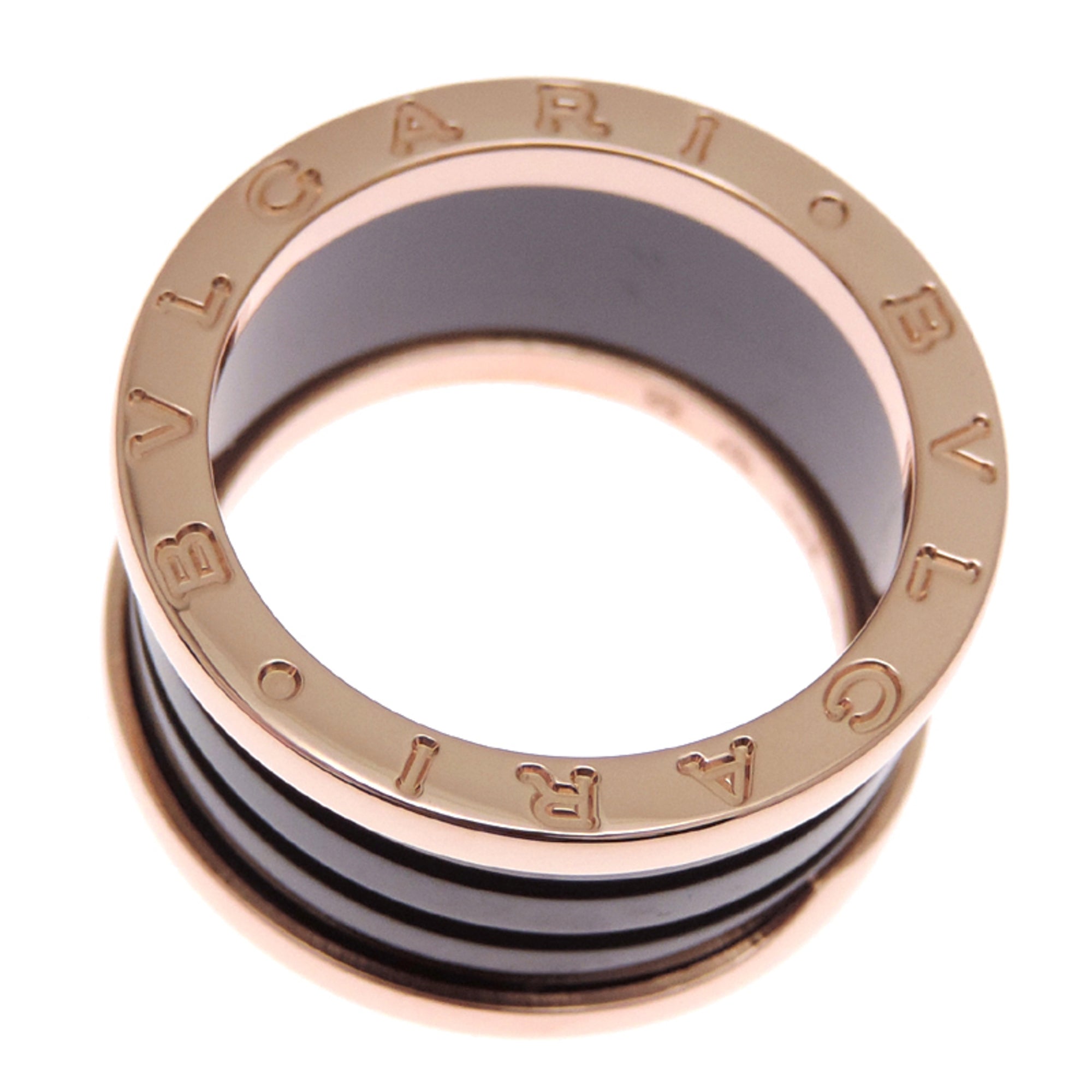 Bvlgari Pink Gold (18K) Ceramic Band Ring (Pre-Owned)