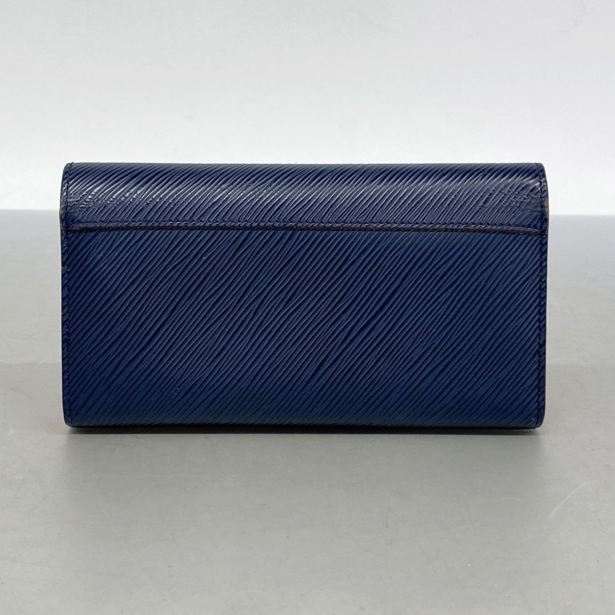 Louis Vuitton Navy Long Wallet (Bi-Fold) (Pre-Owned)
