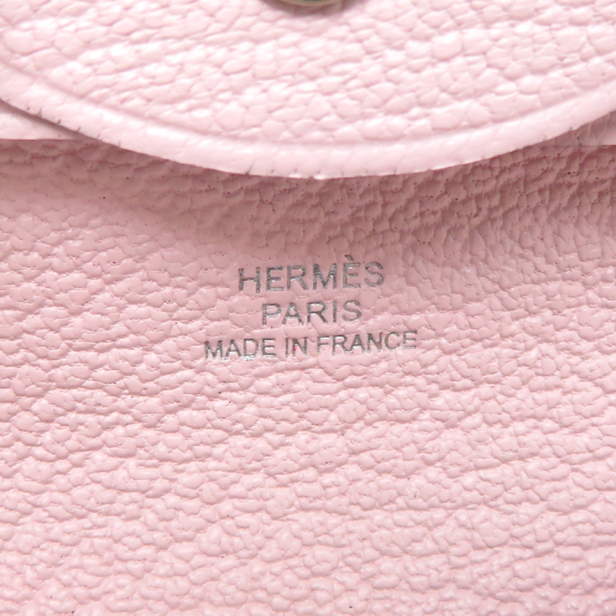 Hermes Light Pink Leather Coin Purse/Coin Case (Pre-Owned)