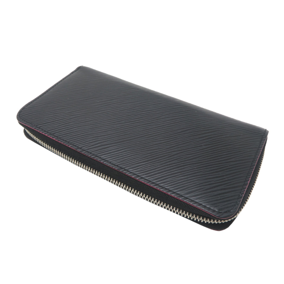 Louis Vuitton Black Noir Epi Leather Long Wallet (Bi-Fold) (Pre-Owned)