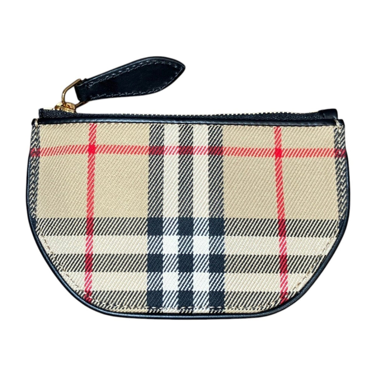 Burberry Brown Canvas Leather Coin Purse/Coin Case (Pre-Owned)