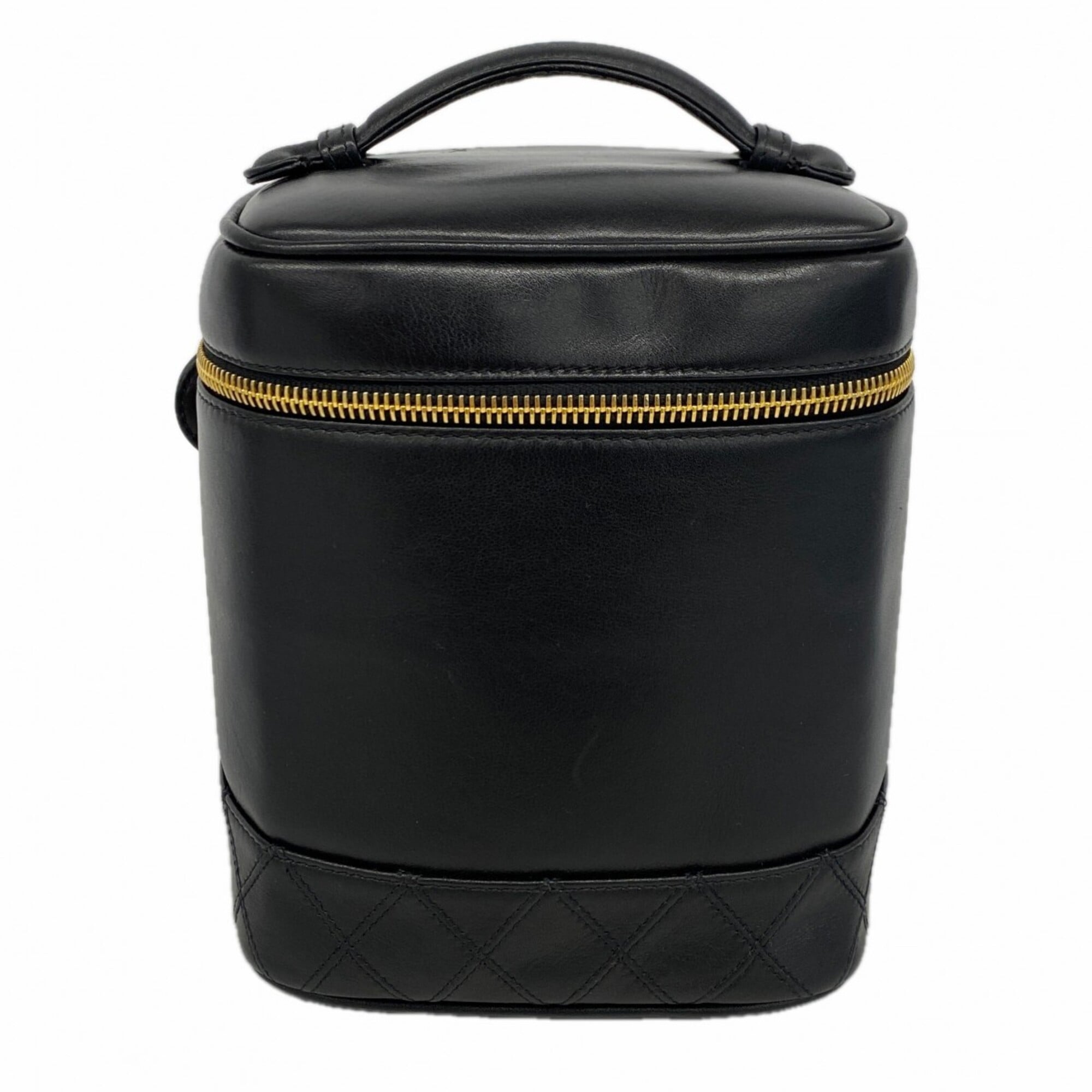 Chanel Black Leather Vanity Bag (Pre-Owned)