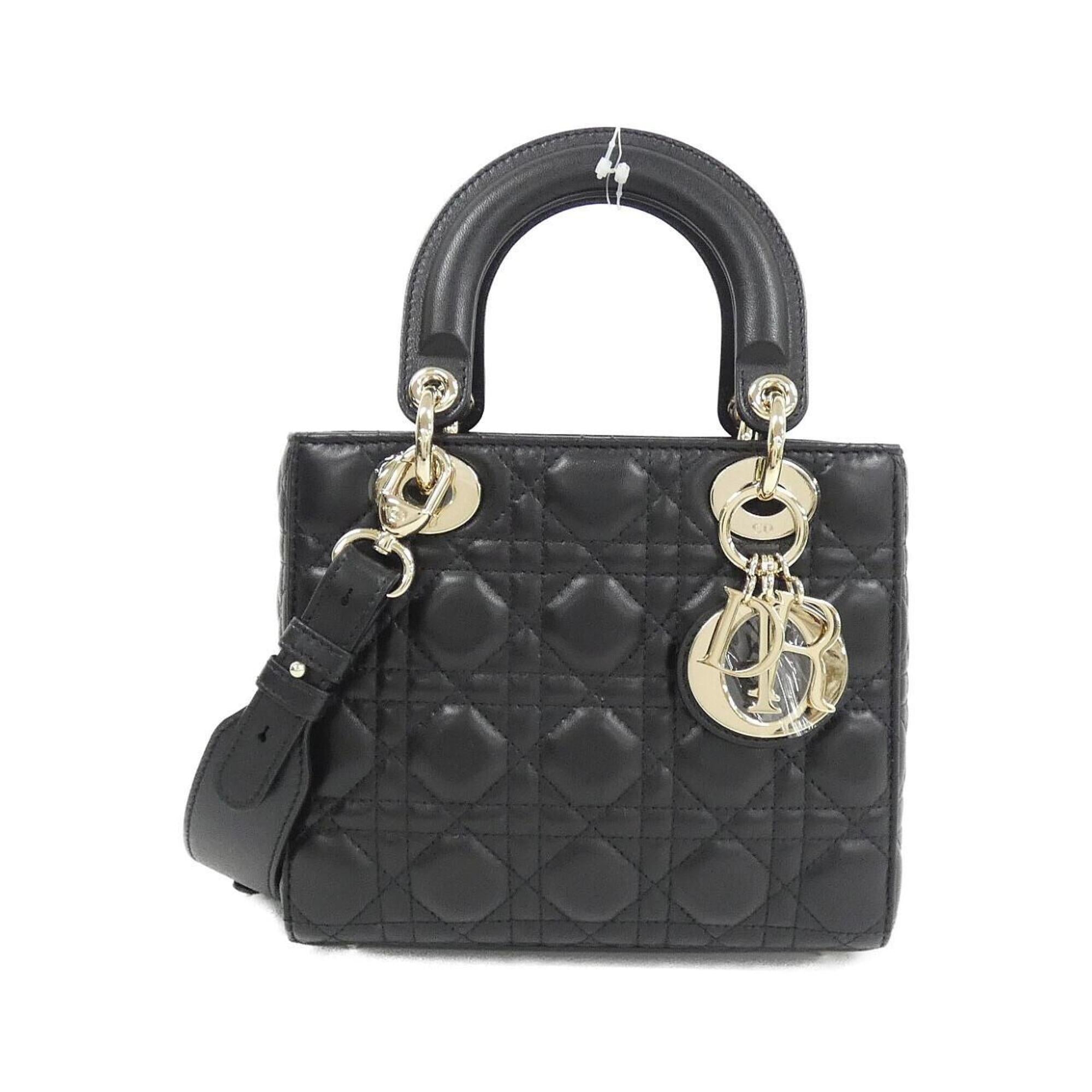 Christian Dior Black Leather Handbag (Pre-Owned)